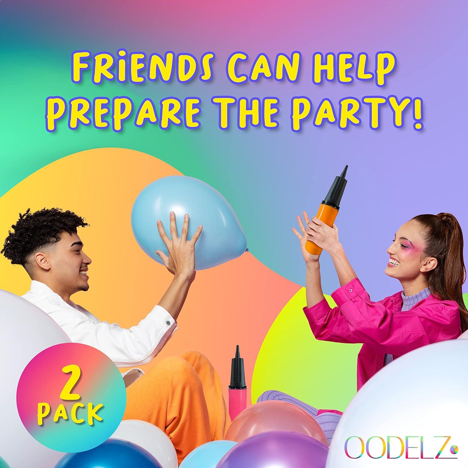 Inflador de Globos Manual WHISPER AND ROSE - 2 Bombas con Kit