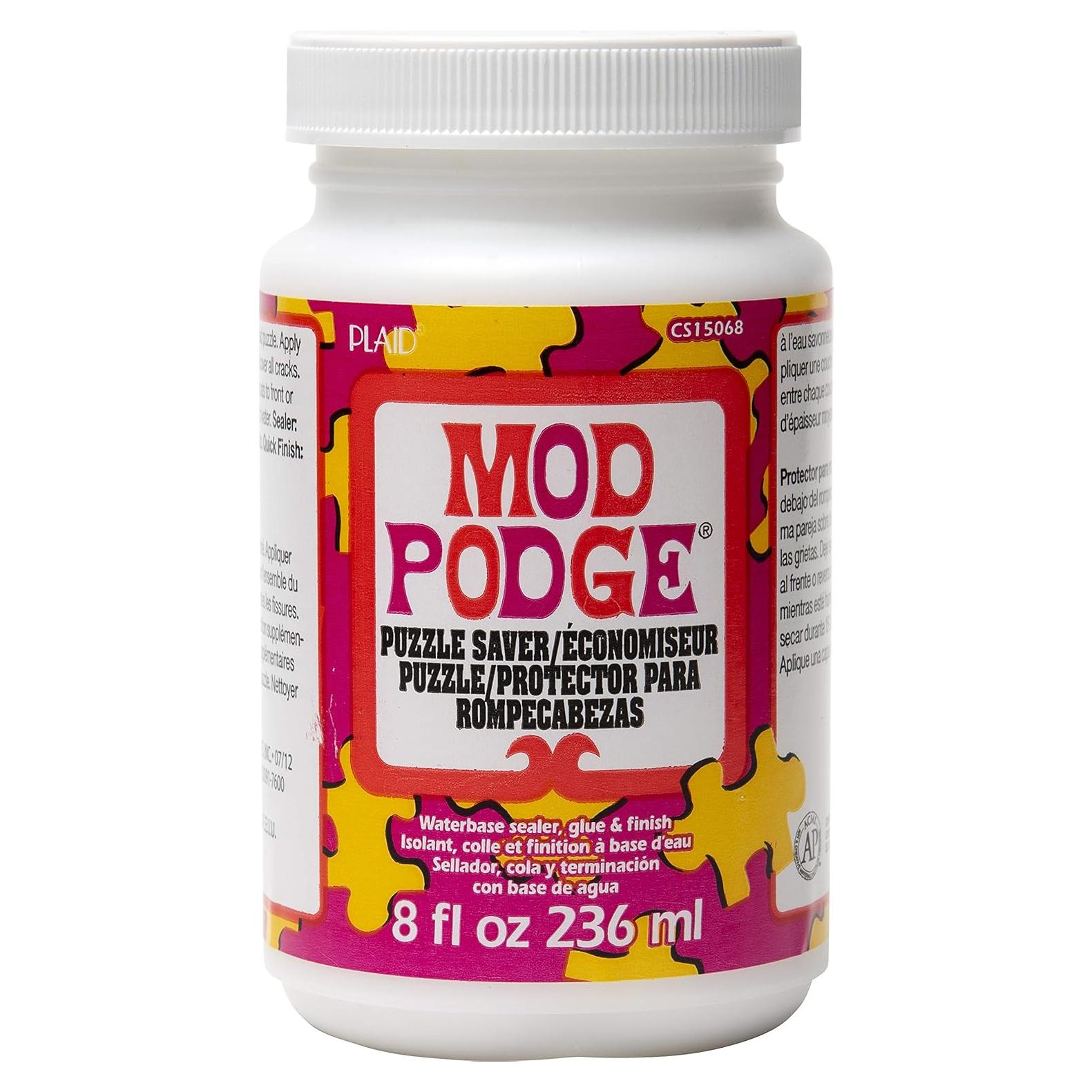 Mod Podge Puzzle Saver 236ml Blanco - Pegamento Multiusos