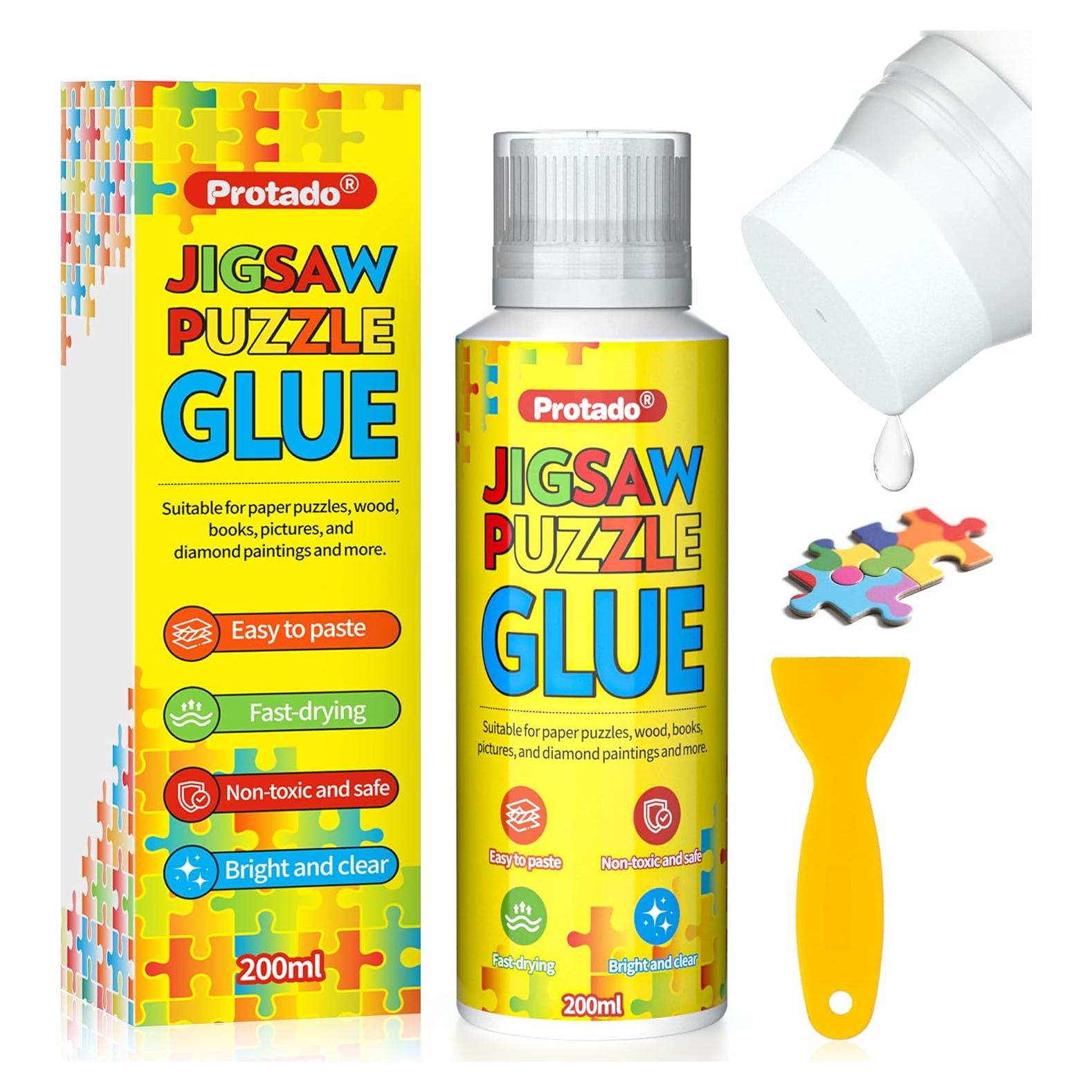 Pegamento para Rompecabezas Protado 200ml No Tóxico Secado Rápido