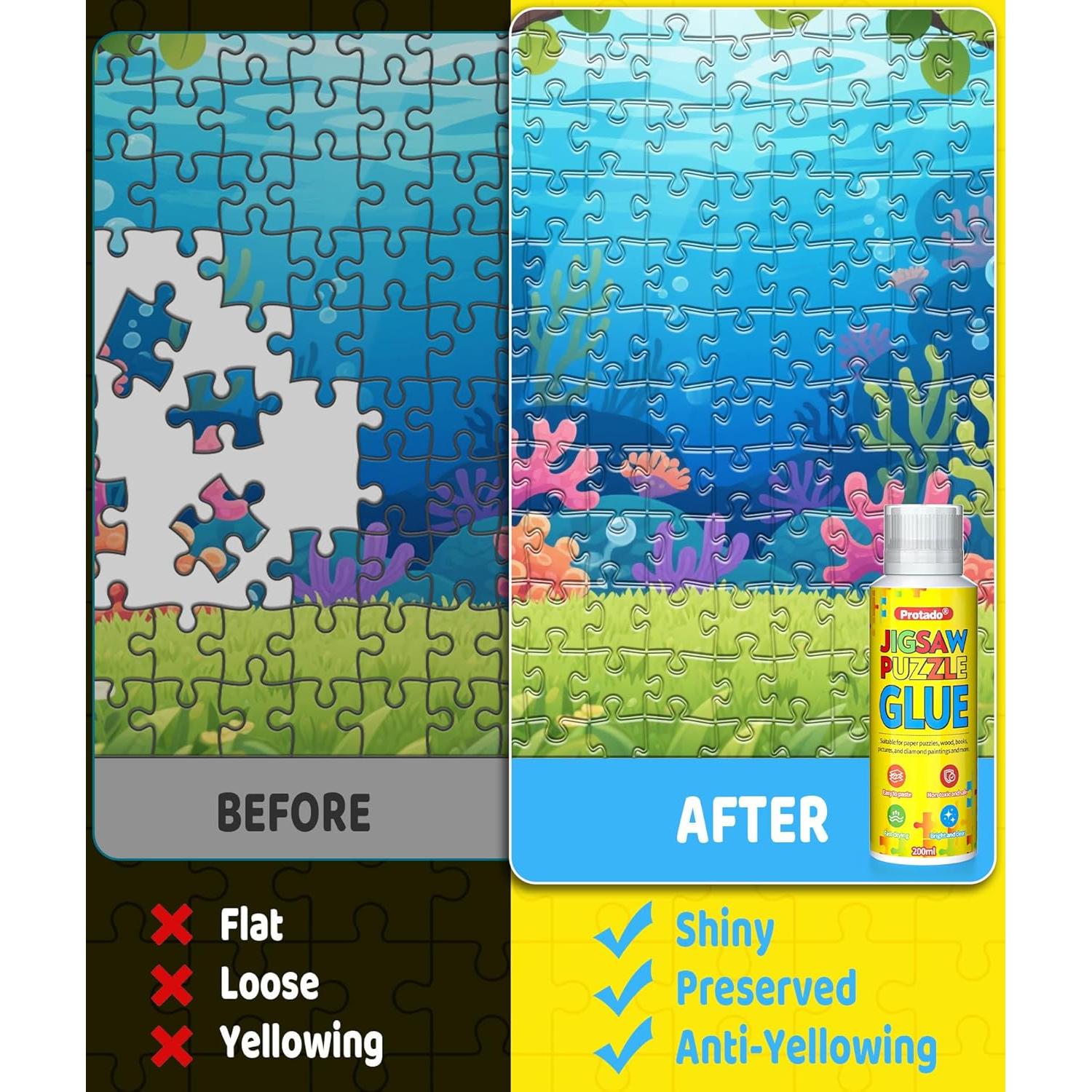 Pegamento para Rompecabezas Protado 200ml No Tóxico Secado Rápido