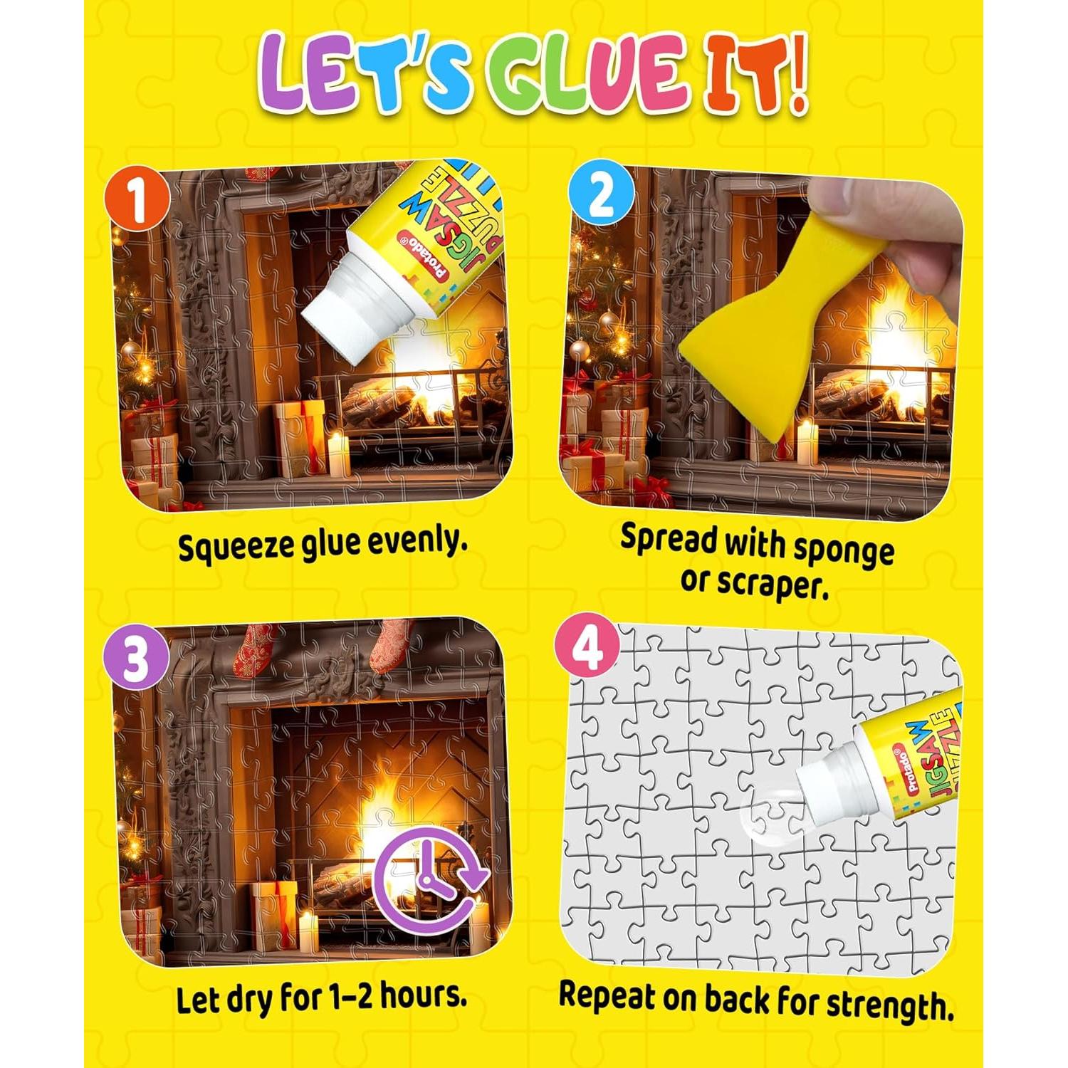 Pegamento para Rompecabezas Protado 200ml No Tóxico Secado Rápido