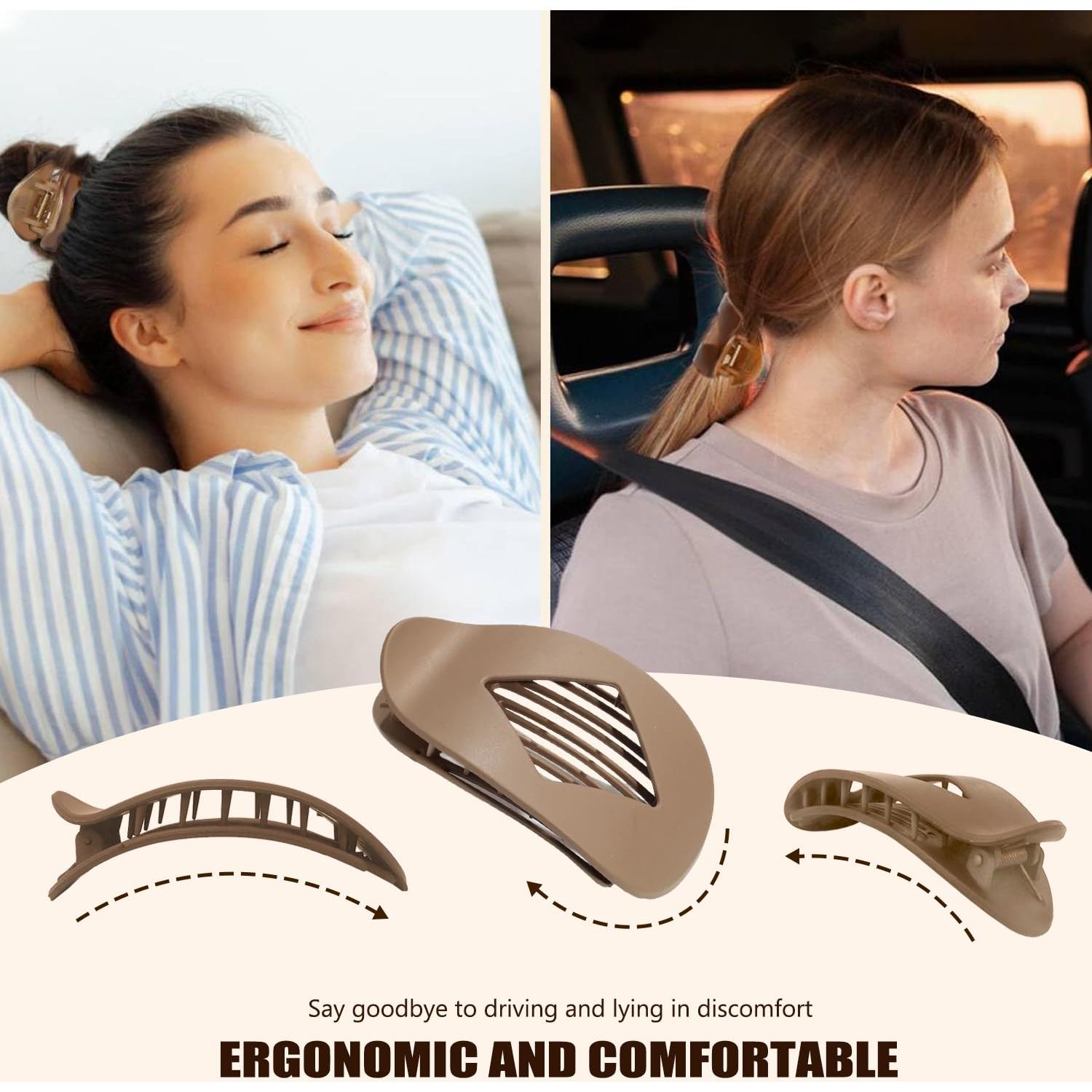 4 Clips de Pelo de Pico de Pato Treayes - Elegantes y Resistentes