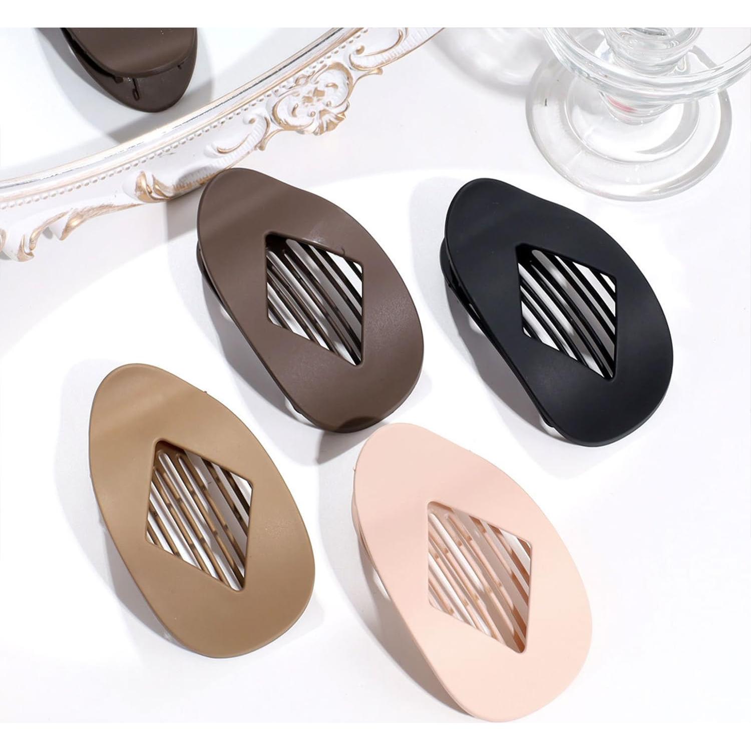 4 Clips de Pelo de Pico de Pato Treayes - Elegantes y Resistentes