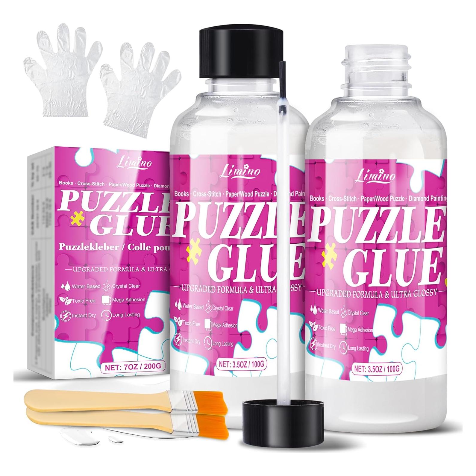 Pegamento para Rompecabezas Limino 249g, Secado Rápido, No Tóxico