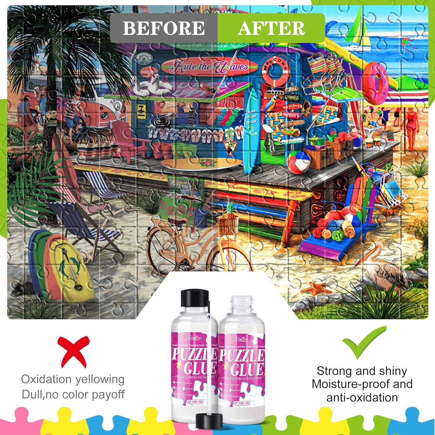 Pegamento para Rompecabezas Limino 249g, Secado Rápido, No Tóxico