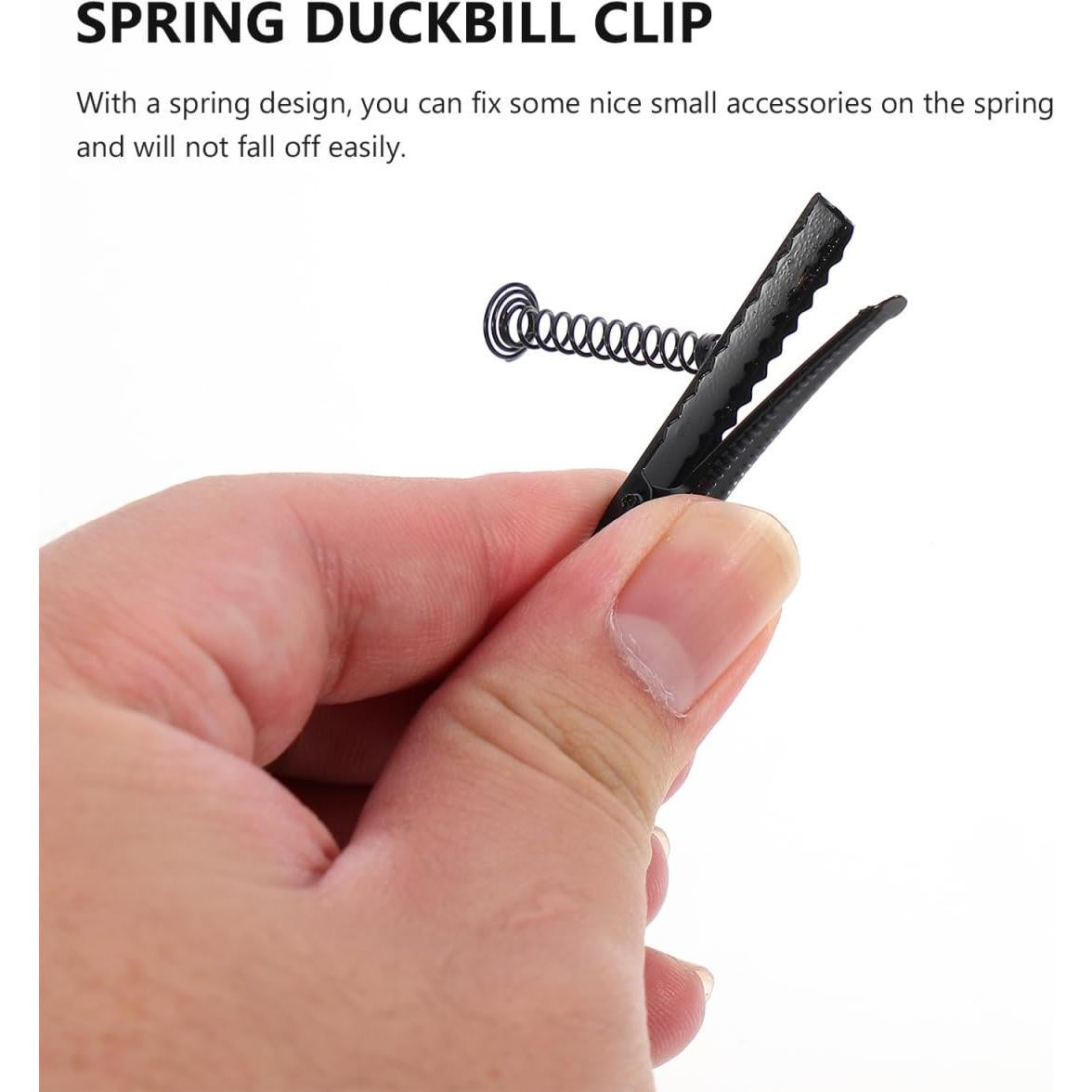 Clips de pico de pato DOITOOL - 100 piezas, metal negro