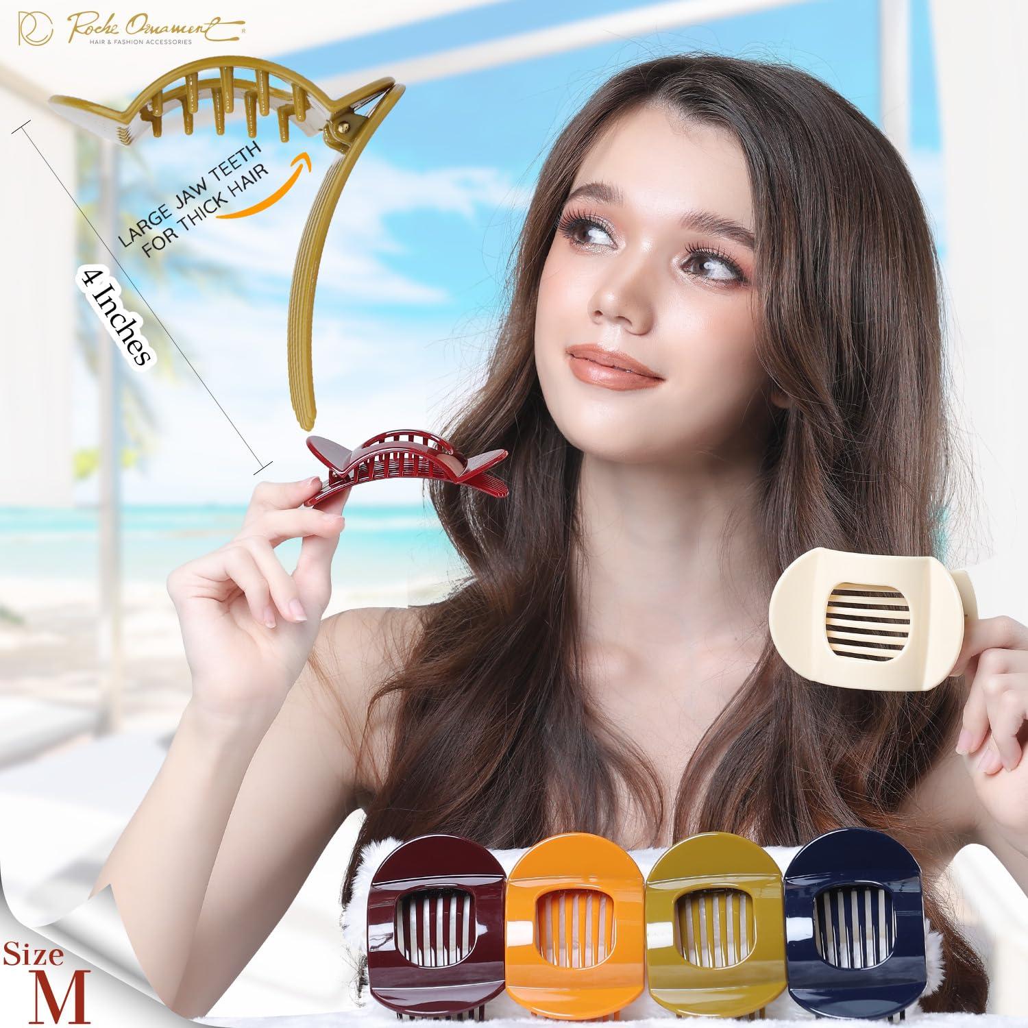 Clips de Pelo RC ROCHE 6 Pcs para Cabello Grueso Clásico