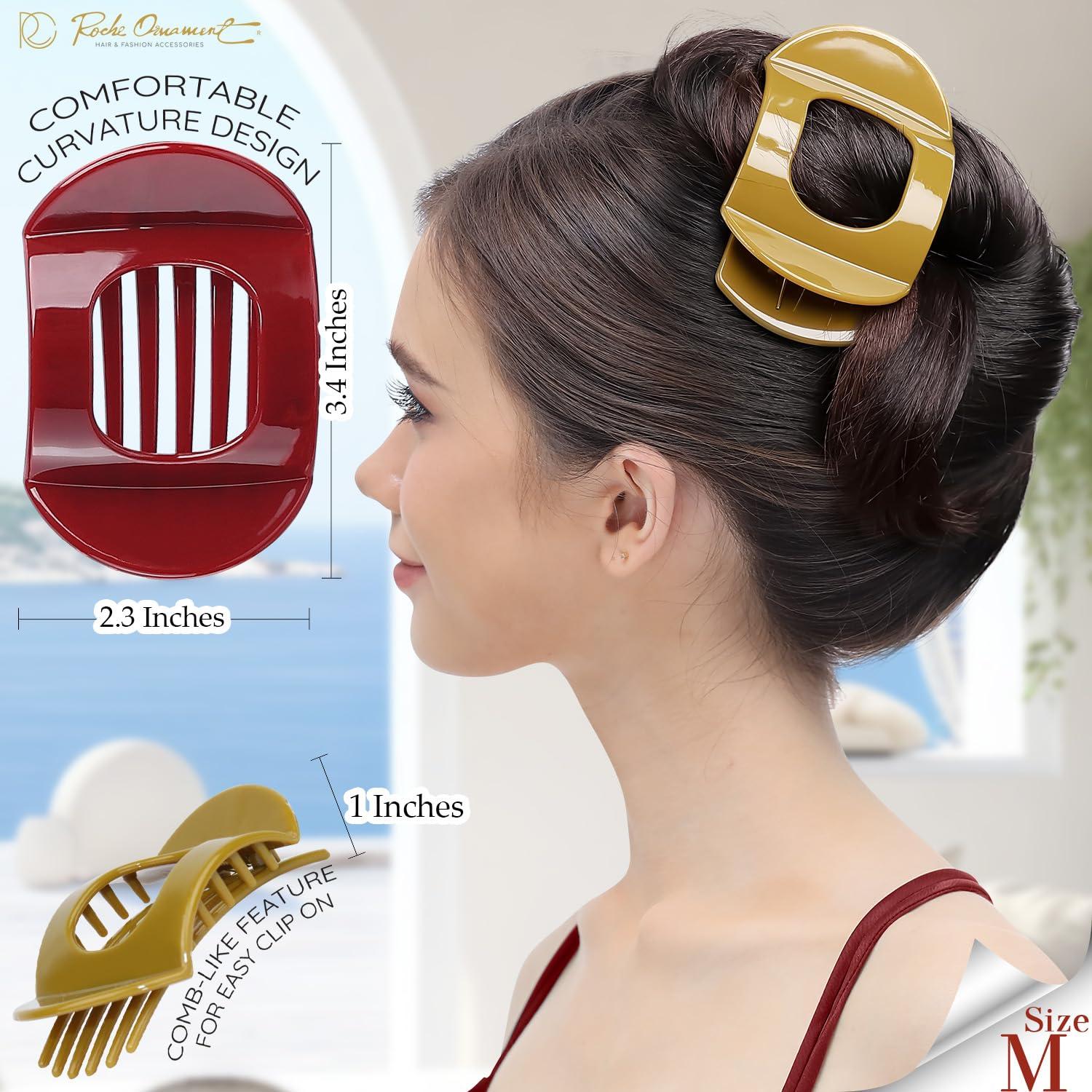 Clips de Pelo RC ROCHE 6 Pcs para Cabello Grueso Clásico