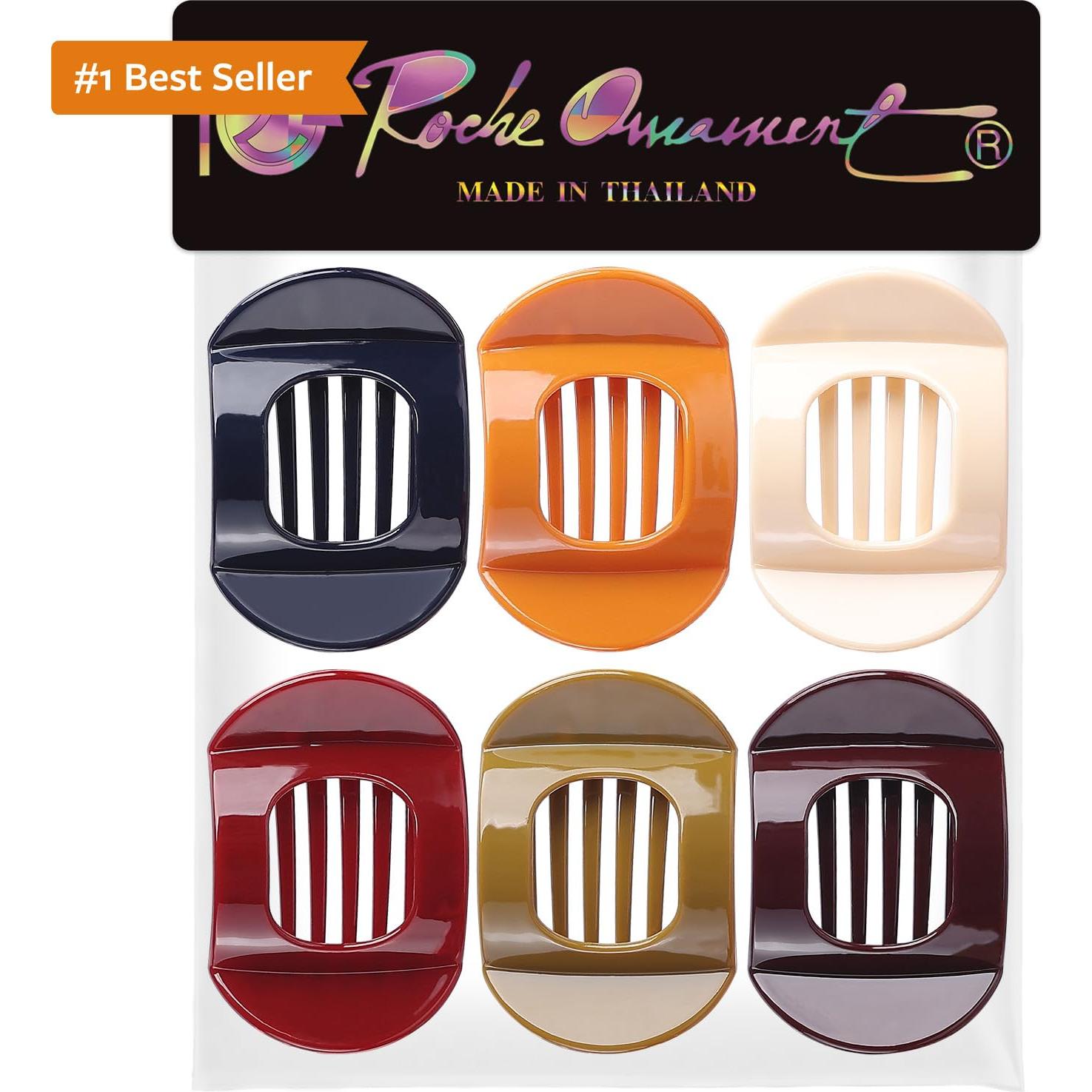 Clips de Pelo RC ROCHE 6 Pcs para Cabello Grueso Clásico