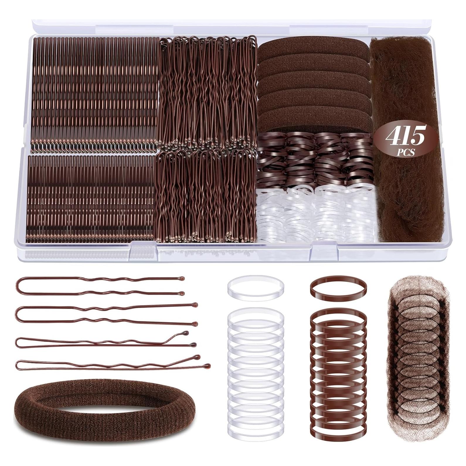 Juego de 415 Horquillas y Gomas para el Cabello IKOCO