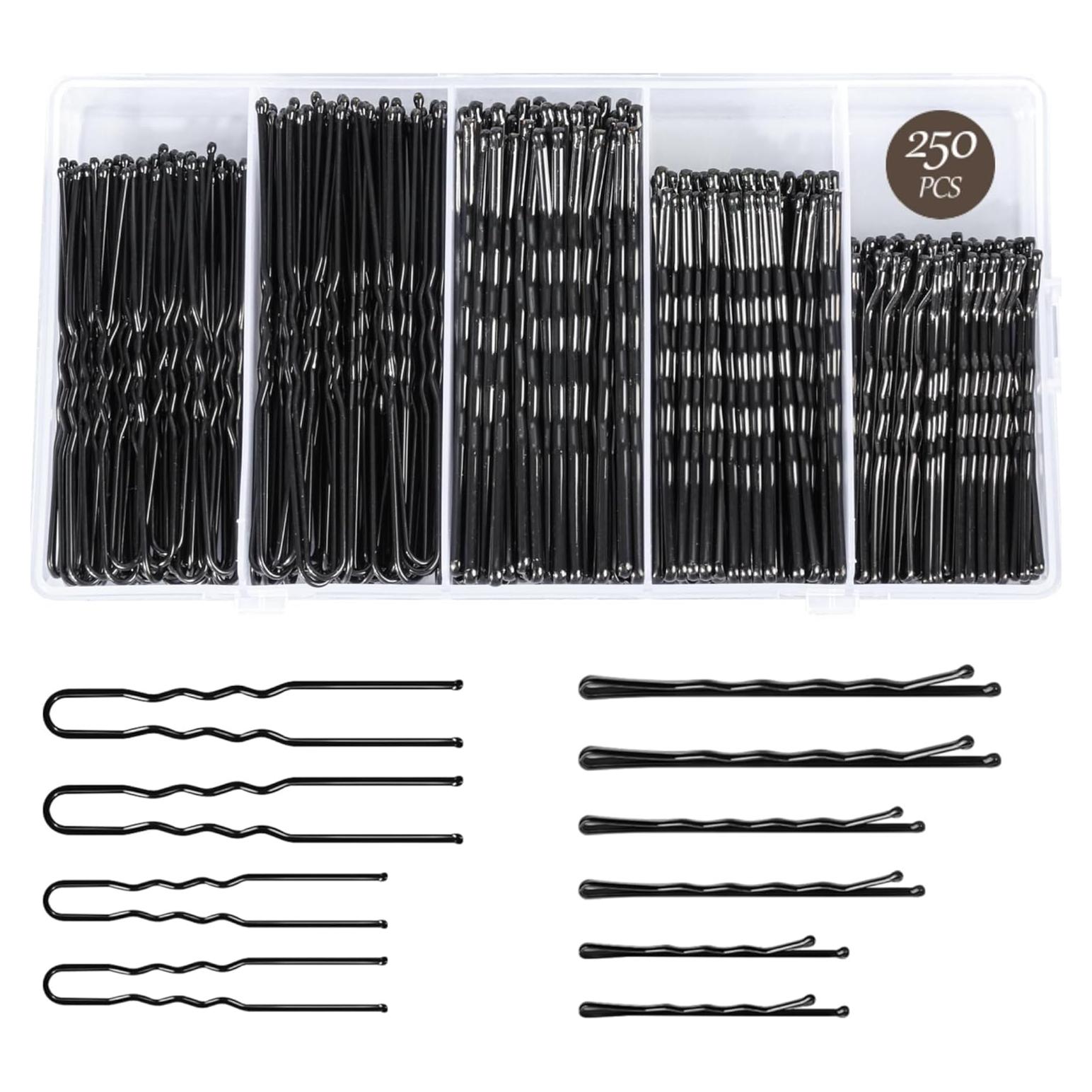 Conjunto de 250 Pinzas para el Cabello GBYMIUY - Variedad 5cm a 7cm