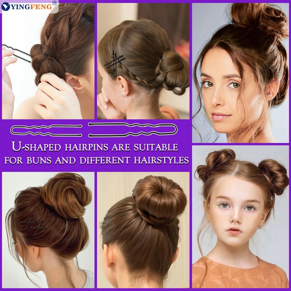 Kit de Pinzas para el Cabello YINGFENG Negras - 510 Piezas