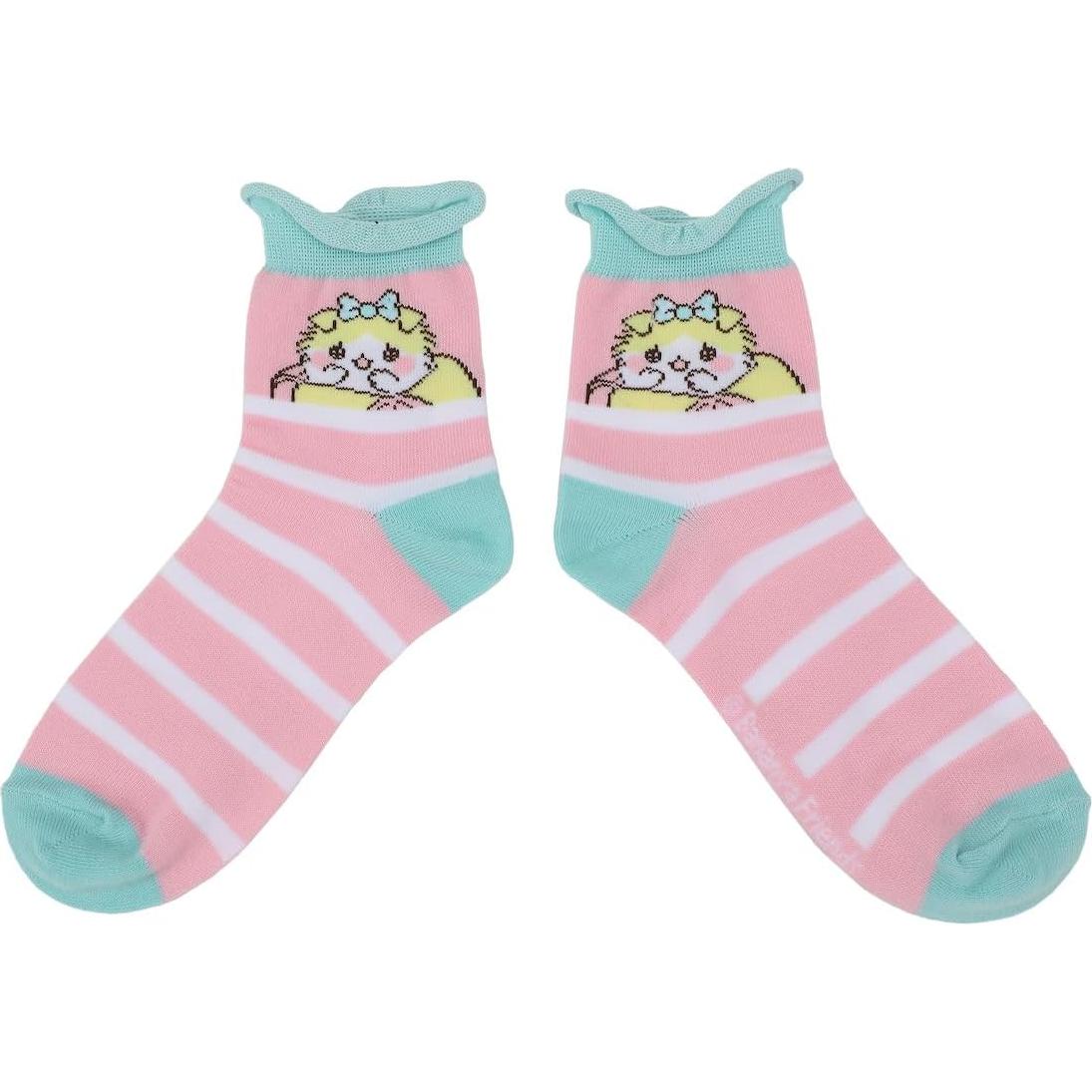 Calcetines Crew para Mujeres Bananya - 3 Pares Coloridos