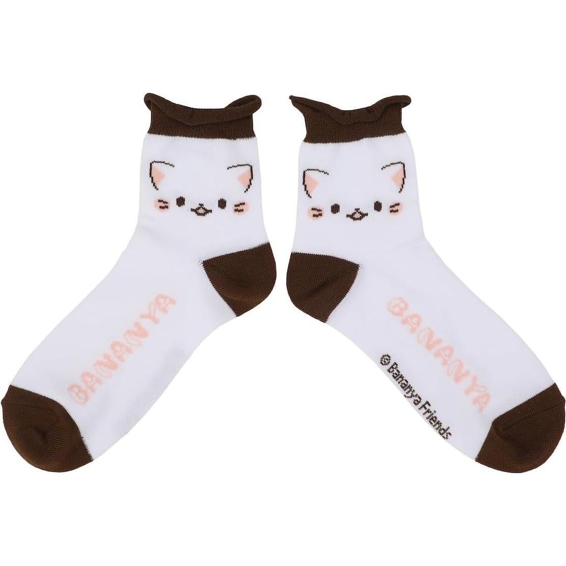 Calcetines Crew para Mujeres Bananya - 3 Pares Coloridos