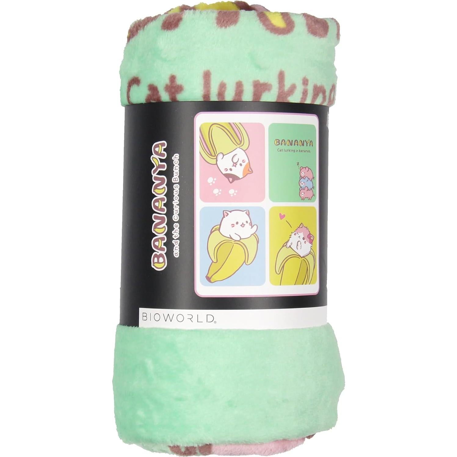 Manta de Forro Polar Bananya Bioworld 152x114 cm Suave