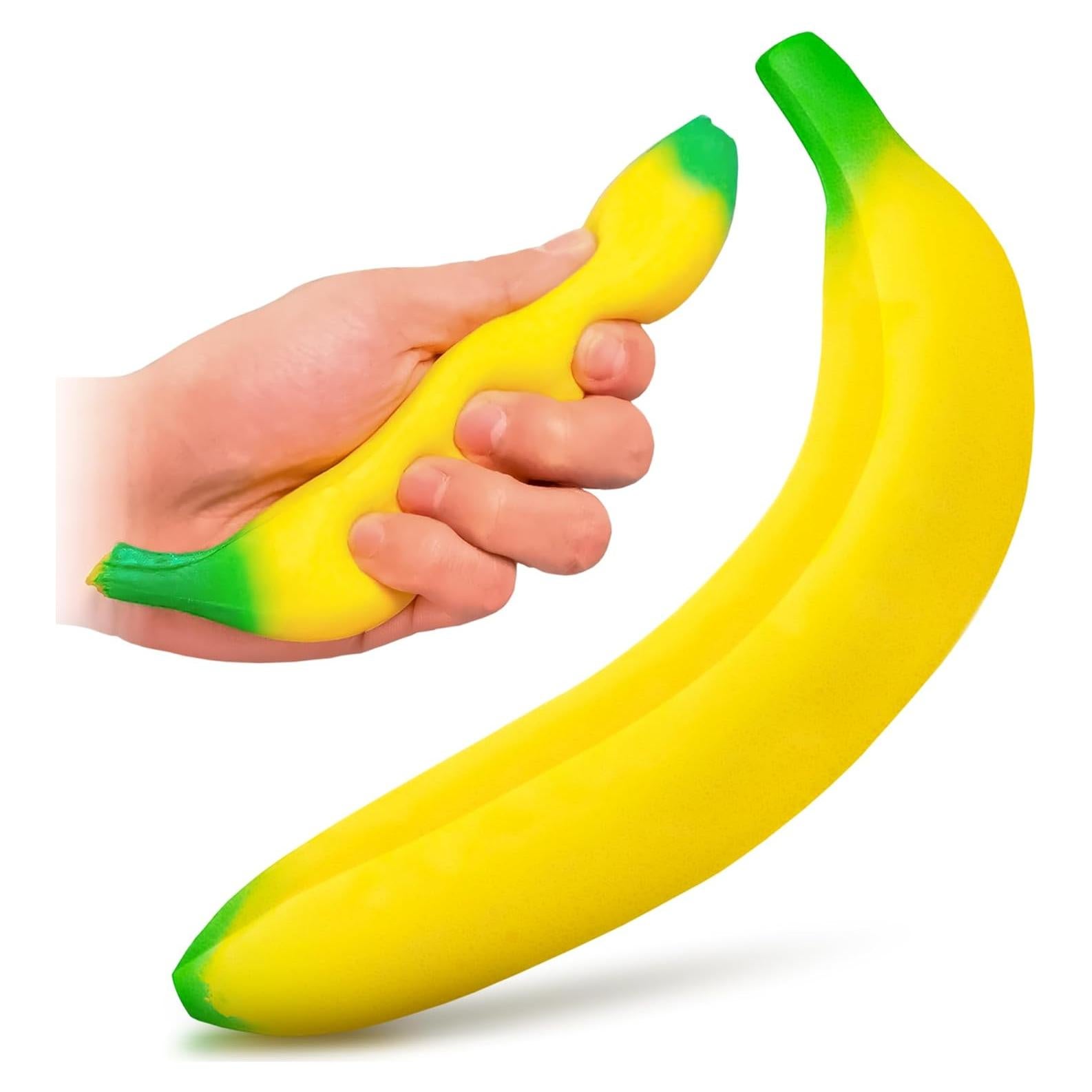 Juguete Squishy Plátano Falso Tesorrio 17x3.6 cm Alivio Estrés