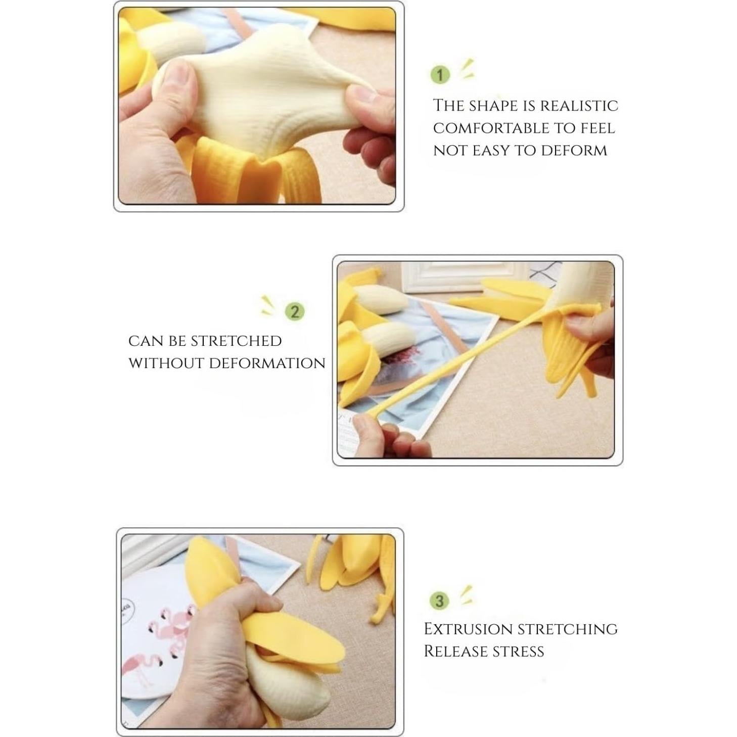 Juguete Antiestrés Plátano Falso YOYOSTORE 5.8x2.5 cm