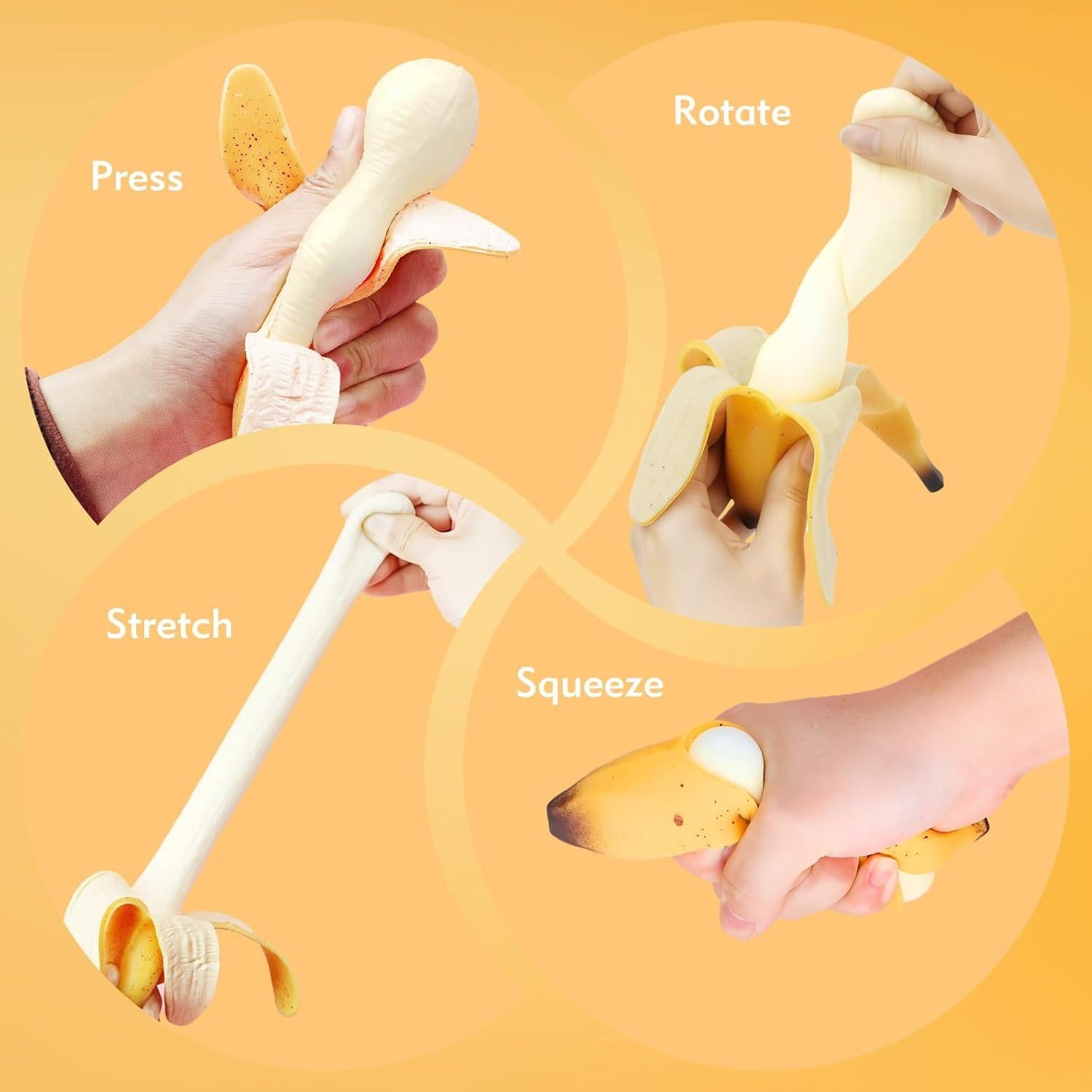 Juguete Antiestrés Squishy Plátano CNCBO 15 cm Aromatizado