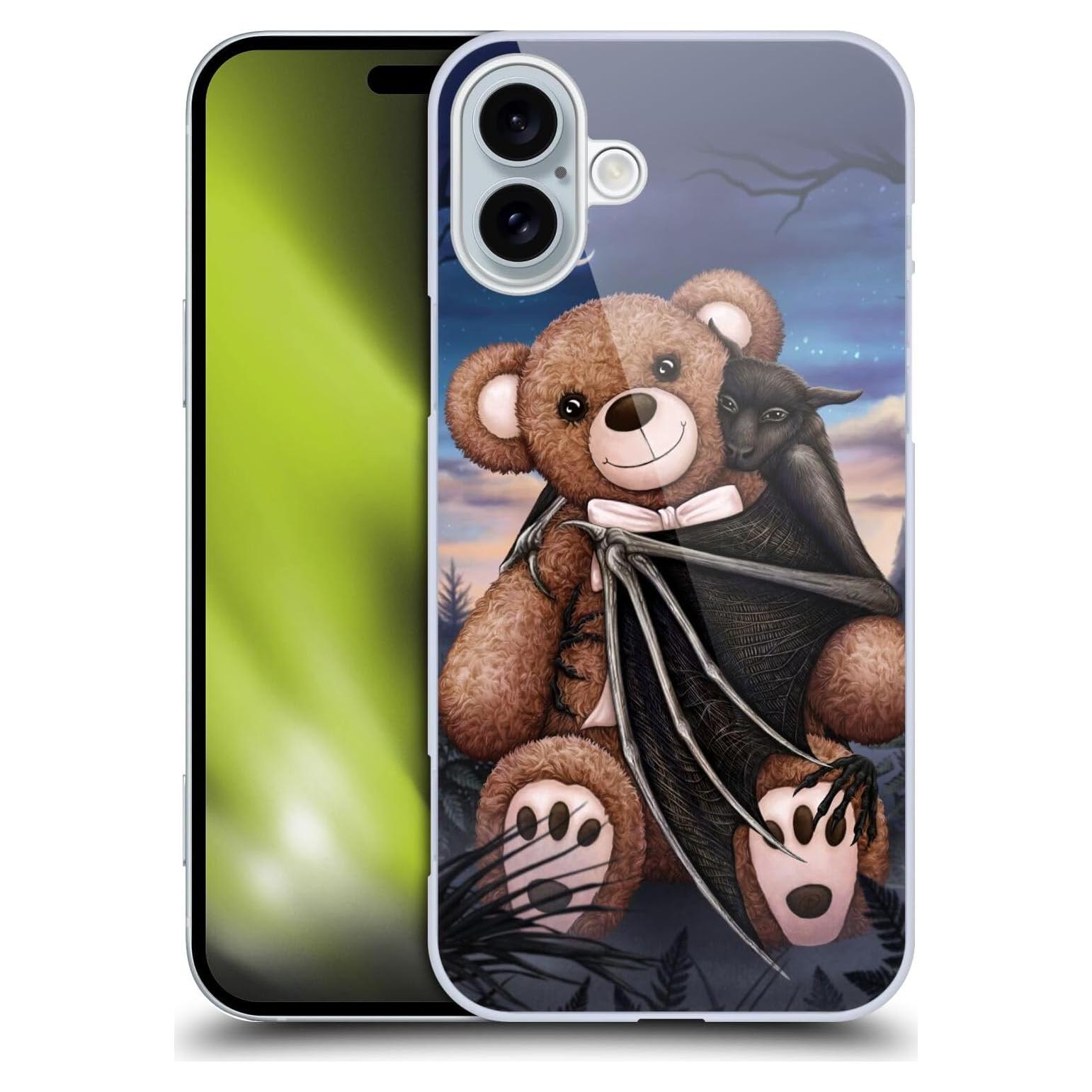 Funda Dura Licenciada Sarah Richter para iPhone 16 Plus - Oso de Peluche