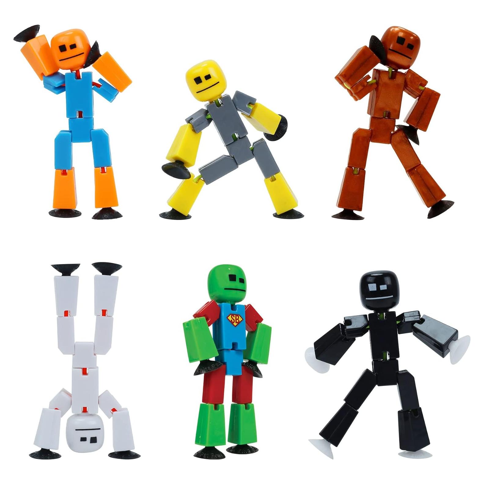Paquete de 6 Figuras de Acción Stikbot Zing - Animación Stop Motion