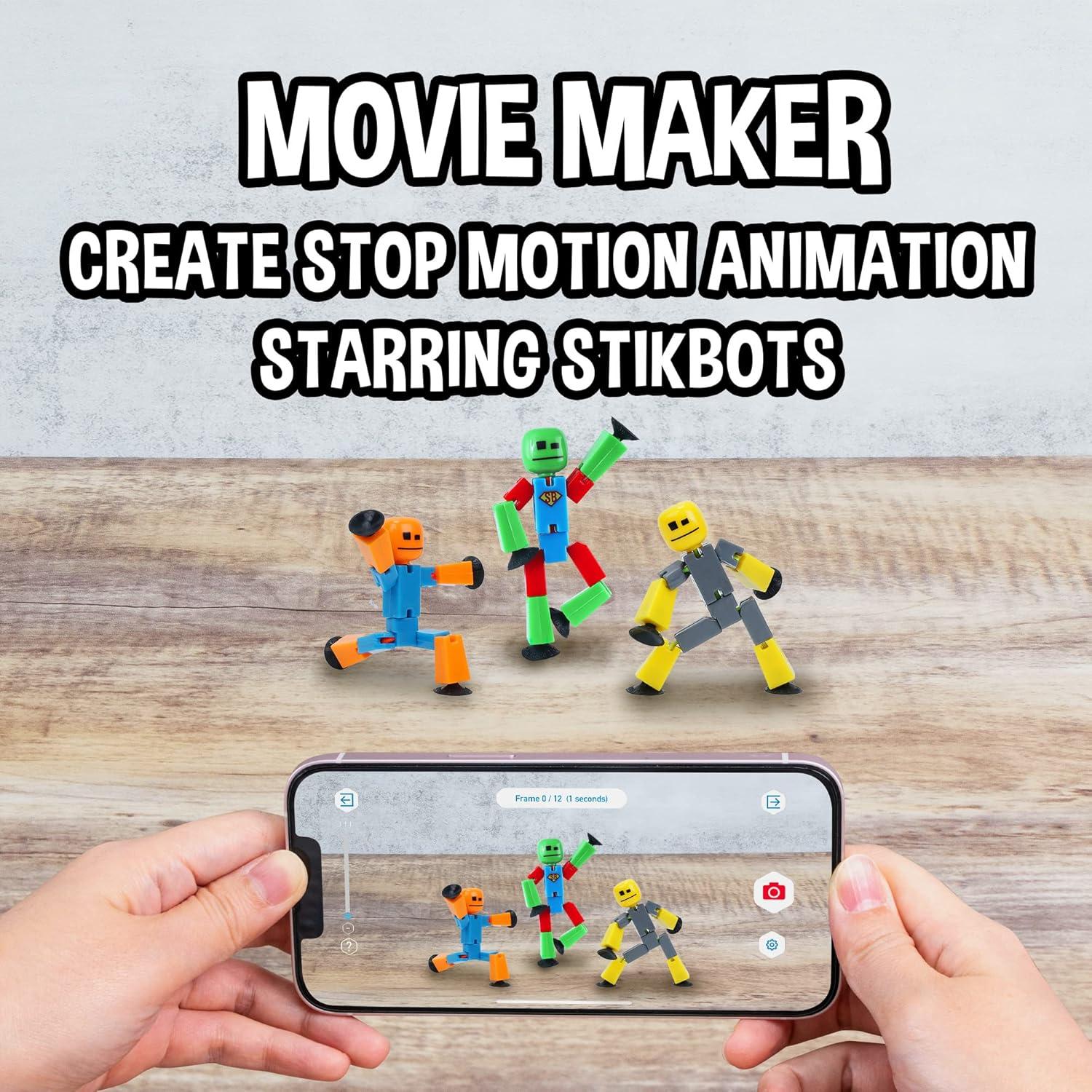 Paquete de 6 Figuras de Acción Stikbot Zing - Animación Stop Motion