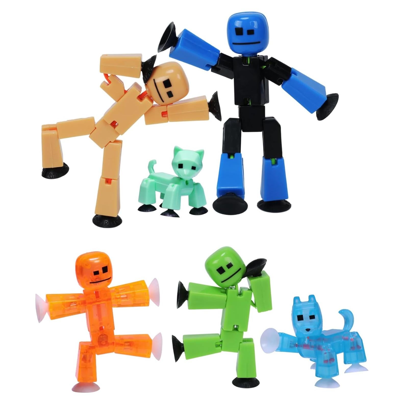 Conjunto de 6 Figuras Stikbot Zing - Animación Stop Motion
