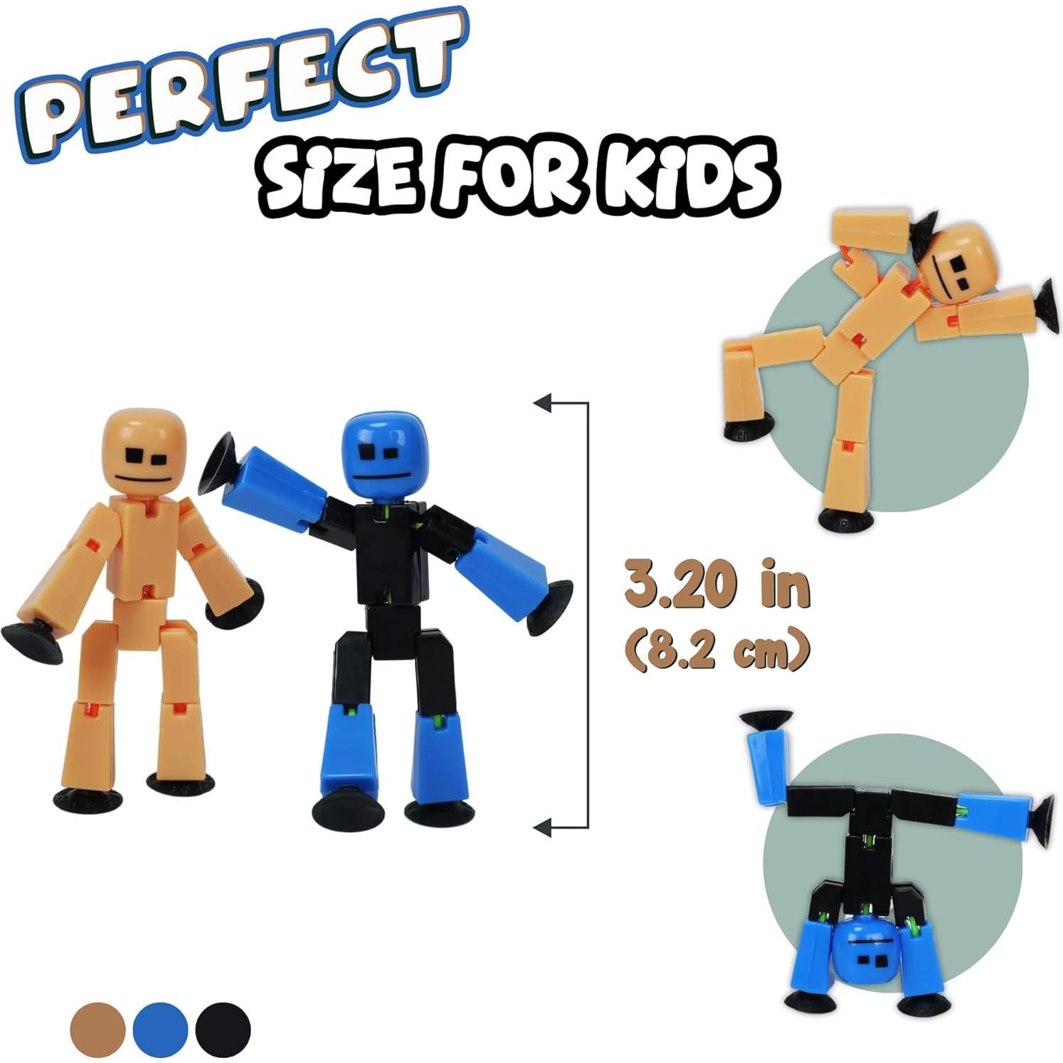 Conjunto de 6 Figuras Stikbot Zing - Animación Stop Motion