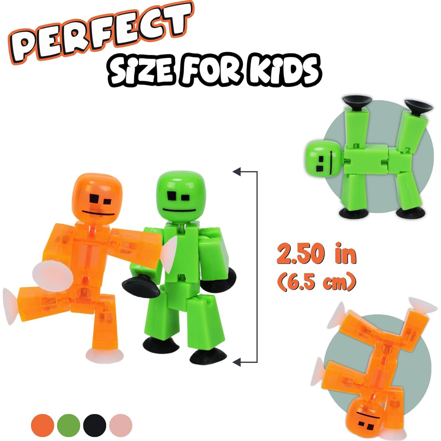 Conjunto de 6 Figuras Stikbot Zing - Animación Stop Motion