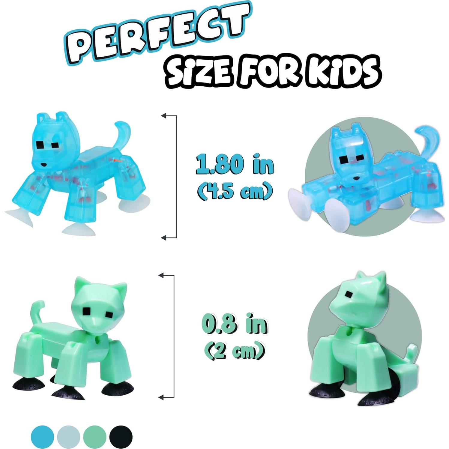 Conjunto de 6 Figuras Stikbot Zing - Animación Stop Motion