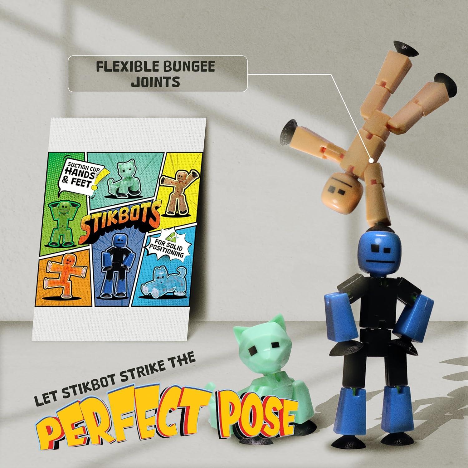 Conjunto de 6 Figuras Stikbot Zing - Animación Stop Motion