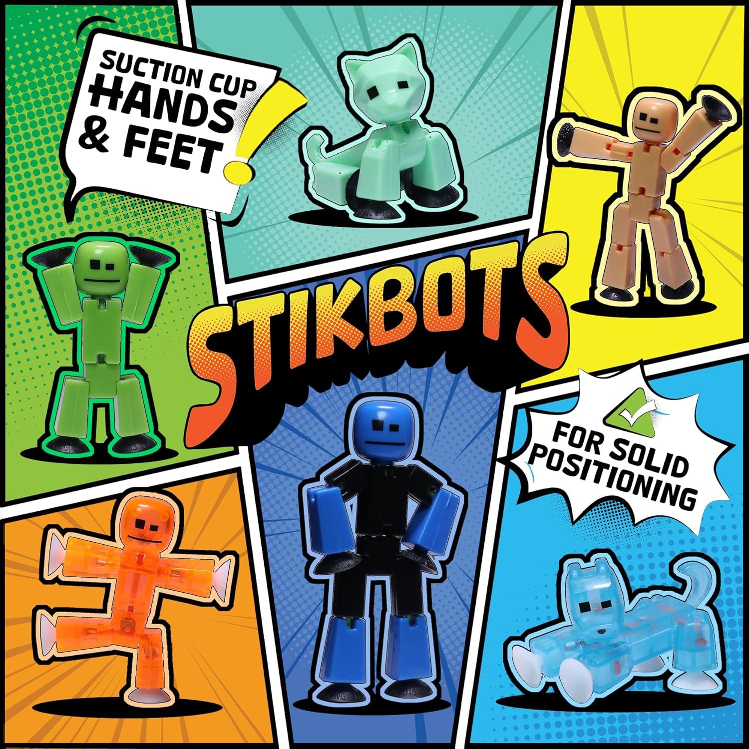 Conjunto de 6 Figuras Stikbot Zing - Animación Stop Motion