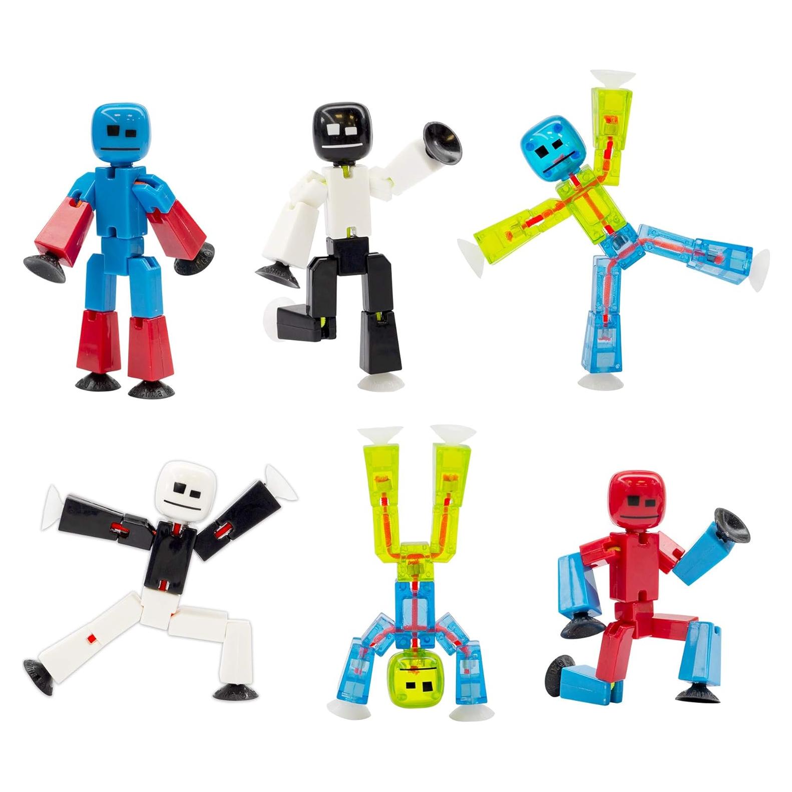 Conjunto de Figuras de Acción Stikbot Zing - 6 Piezas Stop Motion