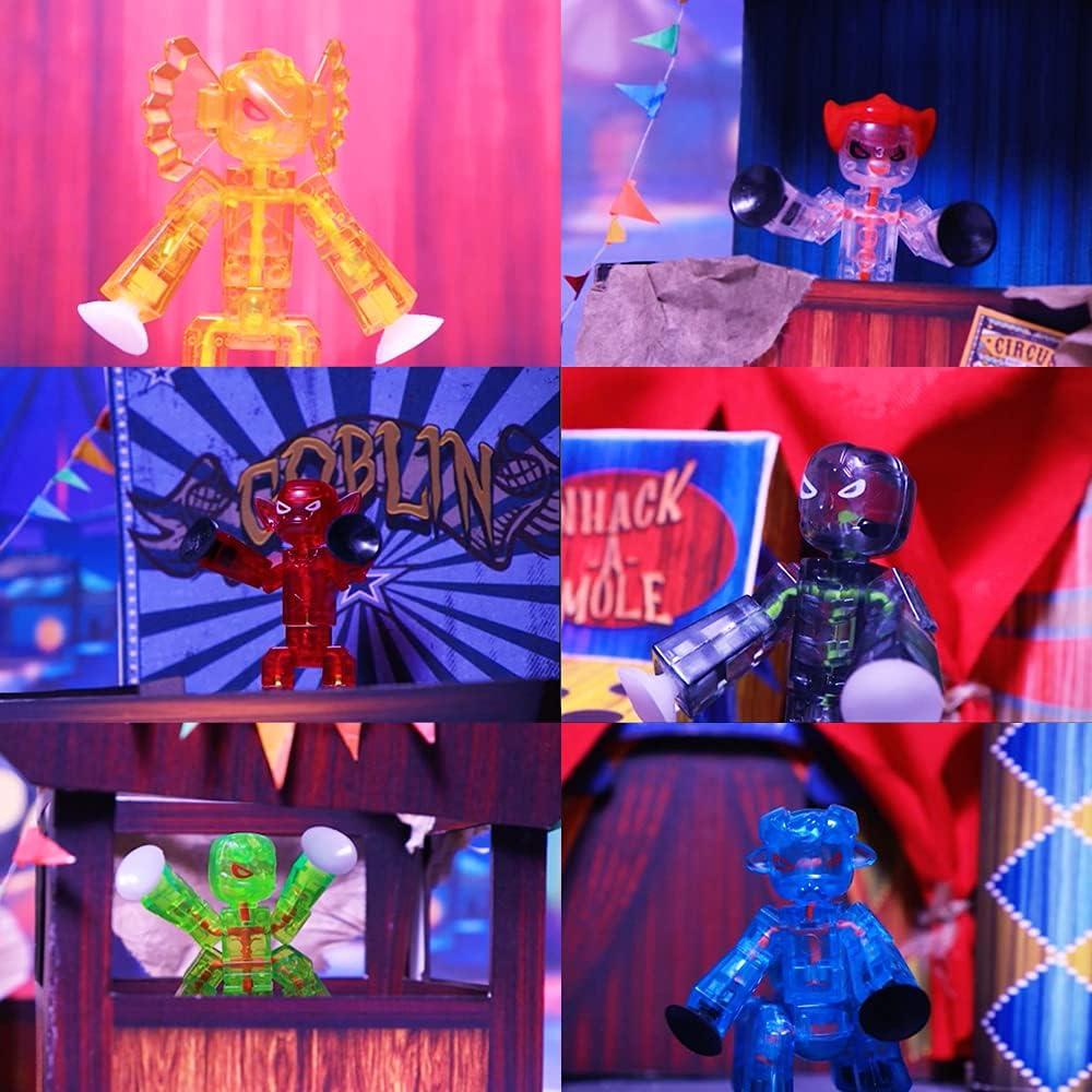 Conjunto de 6 Figuras StikBot Monstruos Poseables Zing