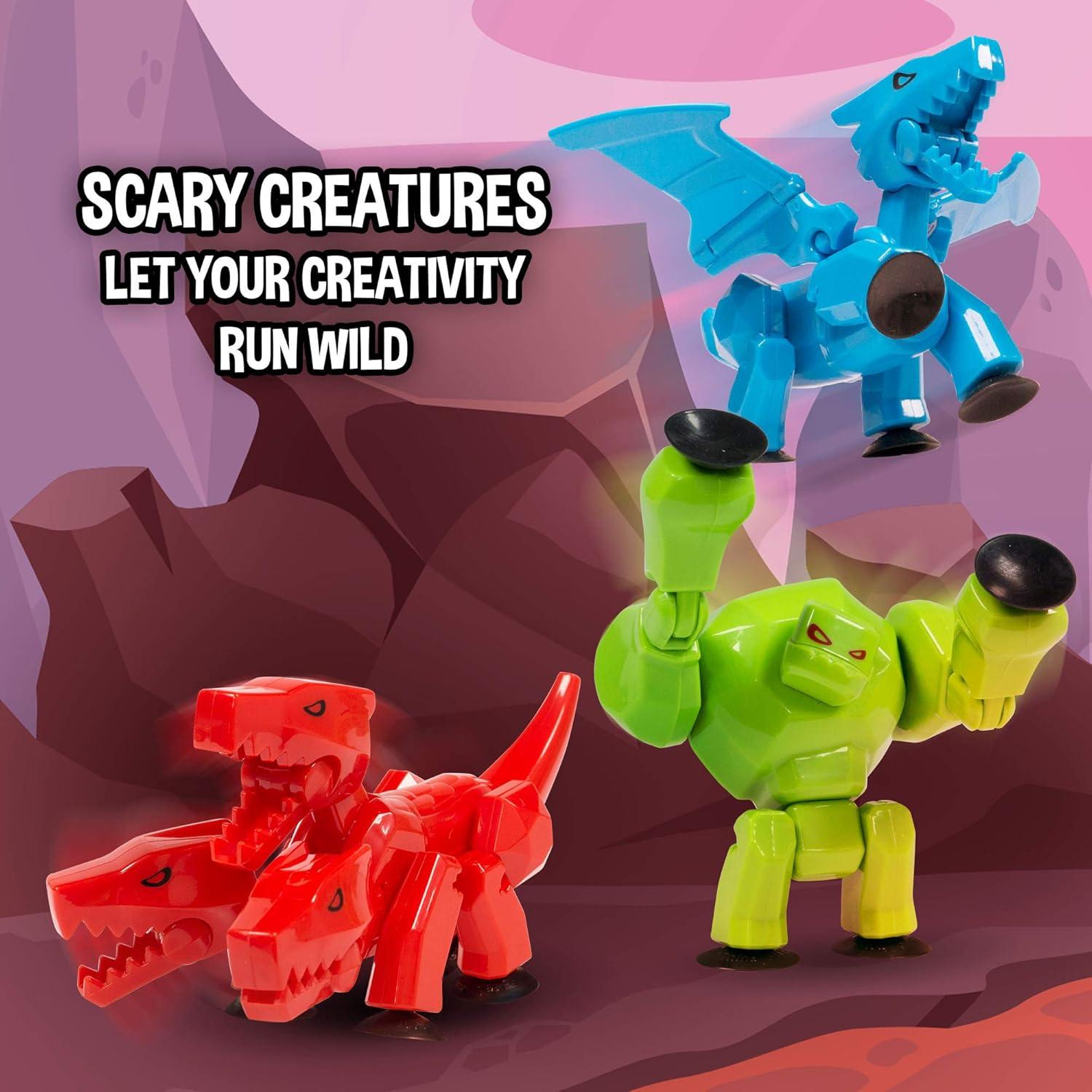 StikBot Mega Monsters 3 Pack - Cerberus, Gigantus y Scorch