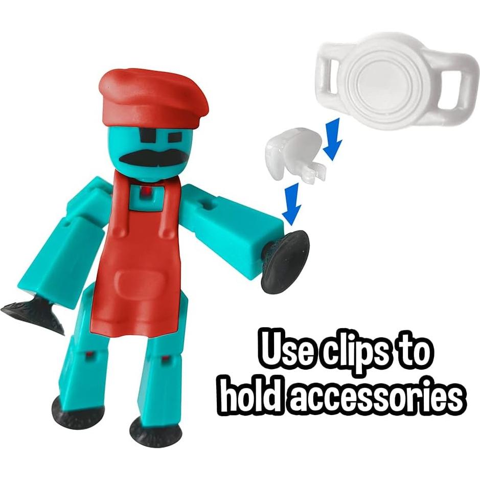 Paquete de Acción Stikbot Chef Zing - 2 Figuras y Accesorios