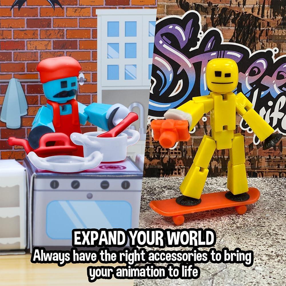 Paquete de Acción Stikbot Chef Zing - 2 Figuras y Accesorios