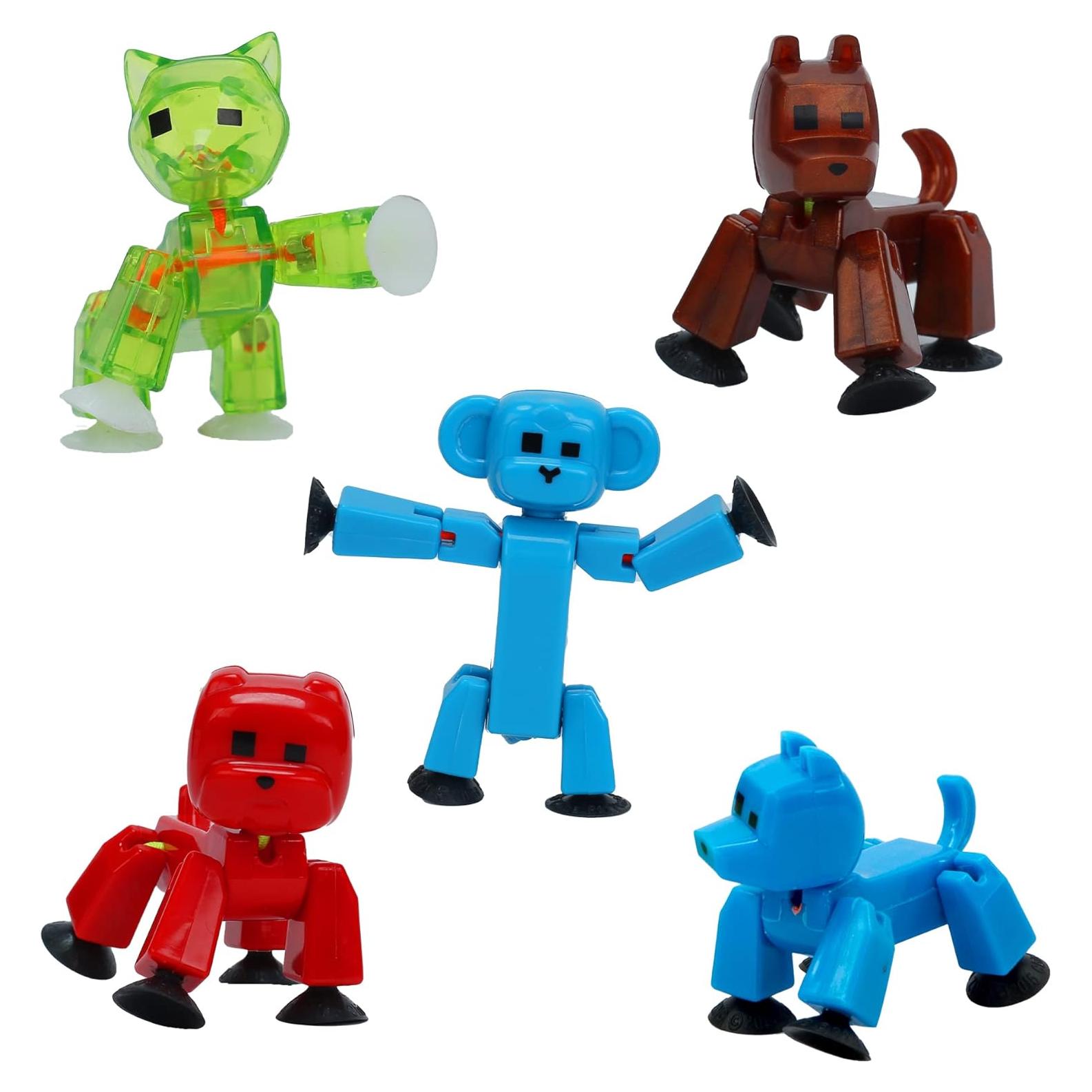 Stikbot Mascotas Zing - Paquete de 5 Figuras de Acción