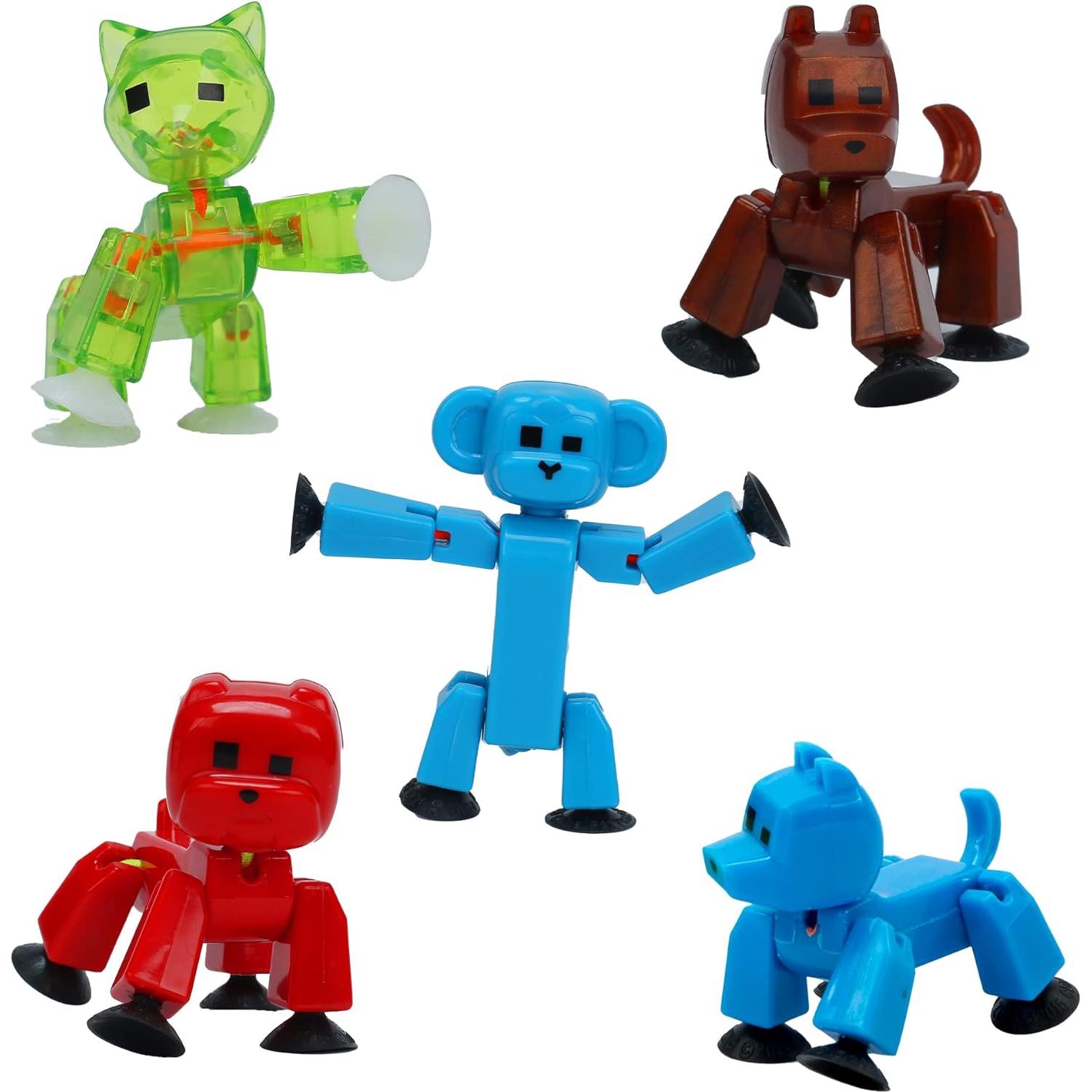 Stikbot Mascotas Zing - Paquete de 5 Figuras de Acción