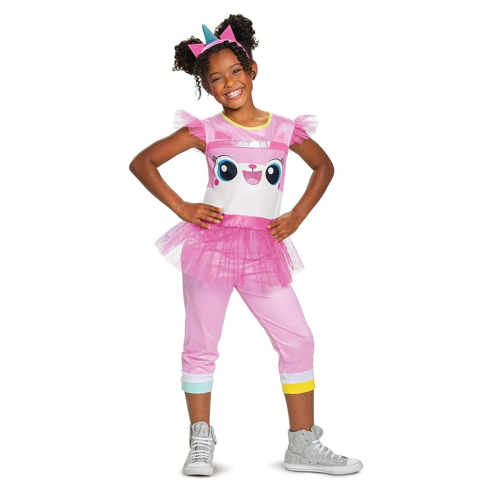 Disfraz Unikitty Clásico para Niñas Mediano 7-8 Años