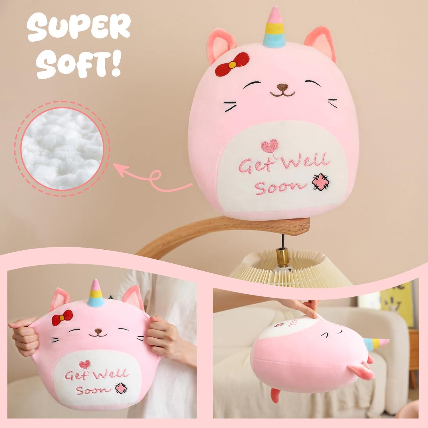 Peluche Caticorn Rosa Mejorate Pronto 25 cm para Niños