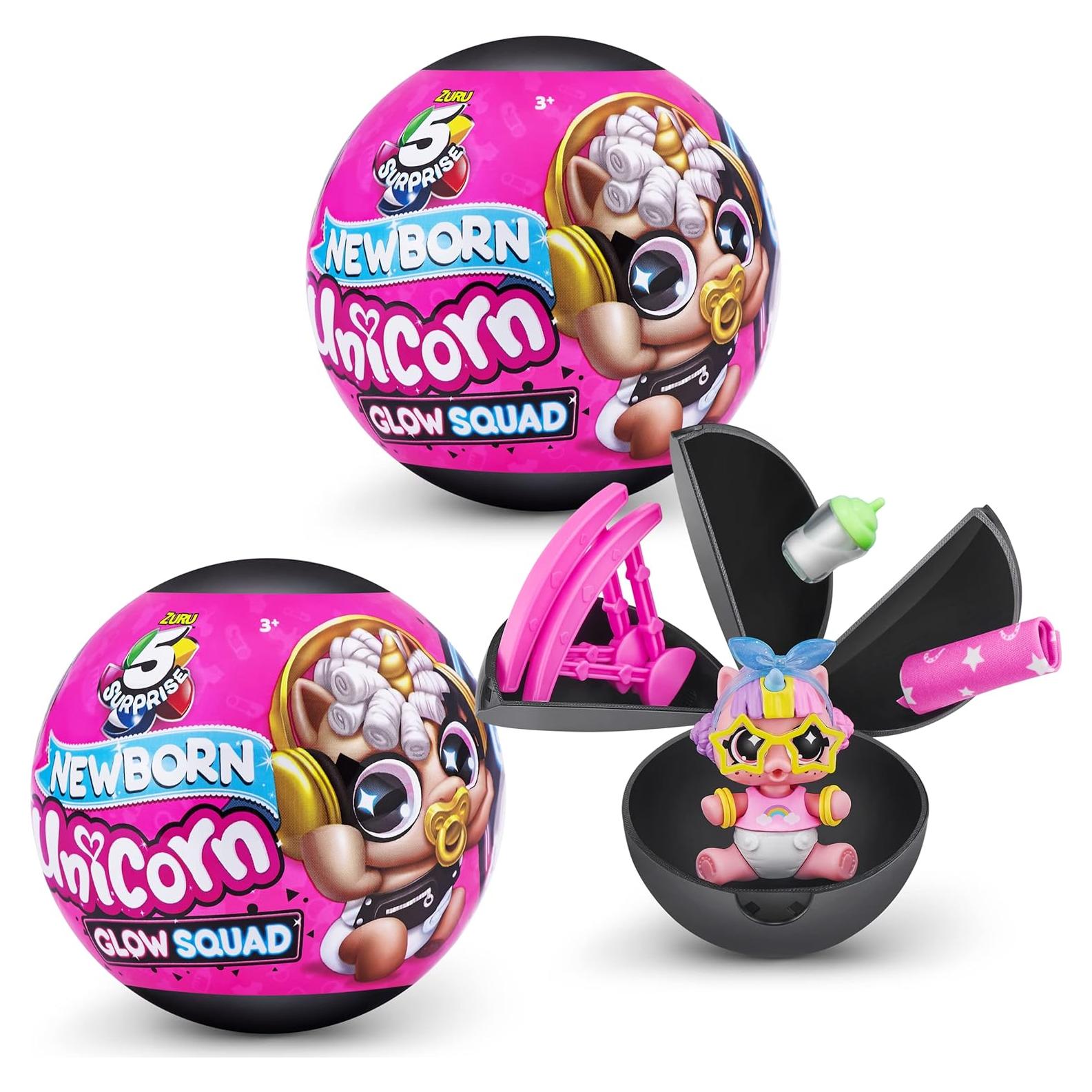 5 Sorpresa Unicornio Recién Nacido ZURU - Juego de 2 Piezas