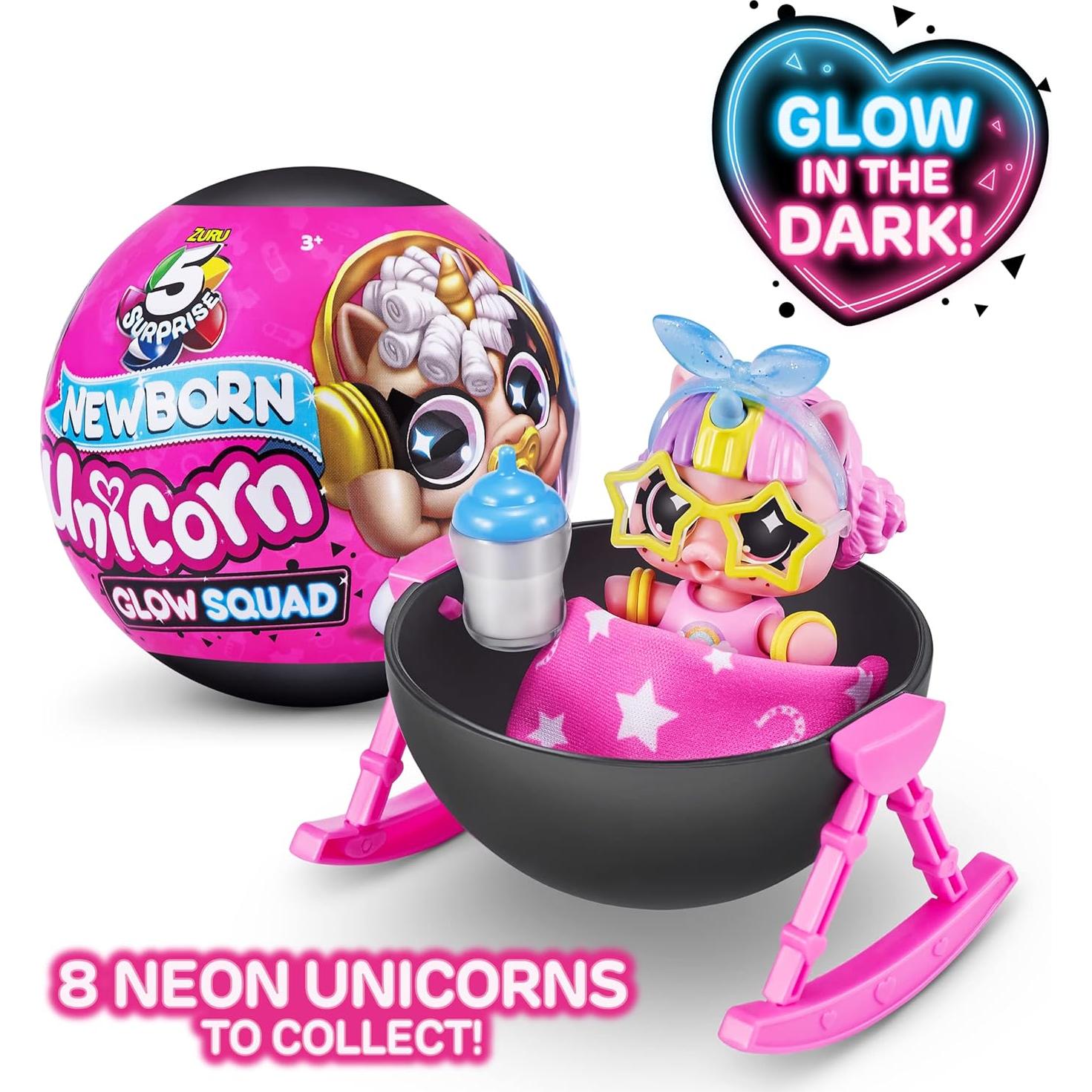 5 Sorpresa Unicornio Recién Nacido ZURU - Juego de 2 Piezas