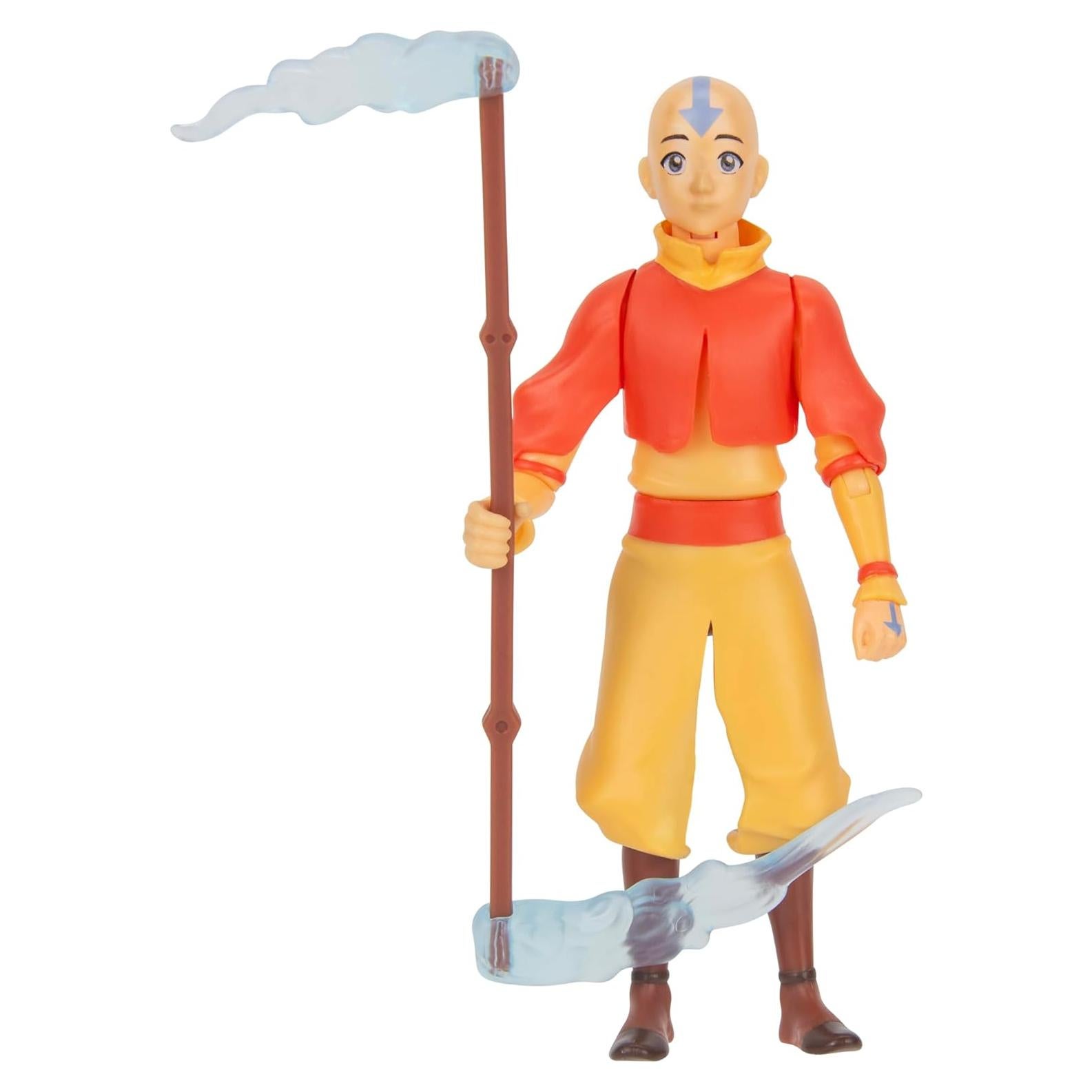 Figura Aang (Libro Uno) Jazwares 11.4 cm con Bastón y Efectos