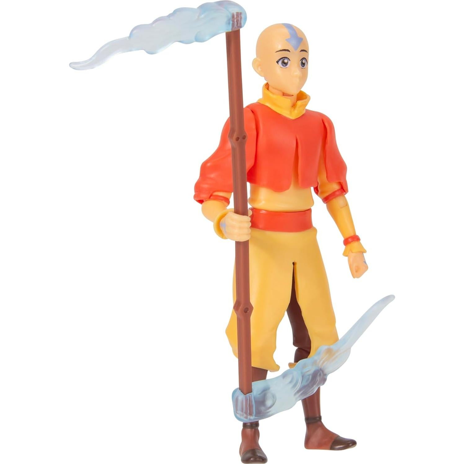 Figura Aang (Libro Uno) Jazwares 11.4 cm con Bastón y Efectos