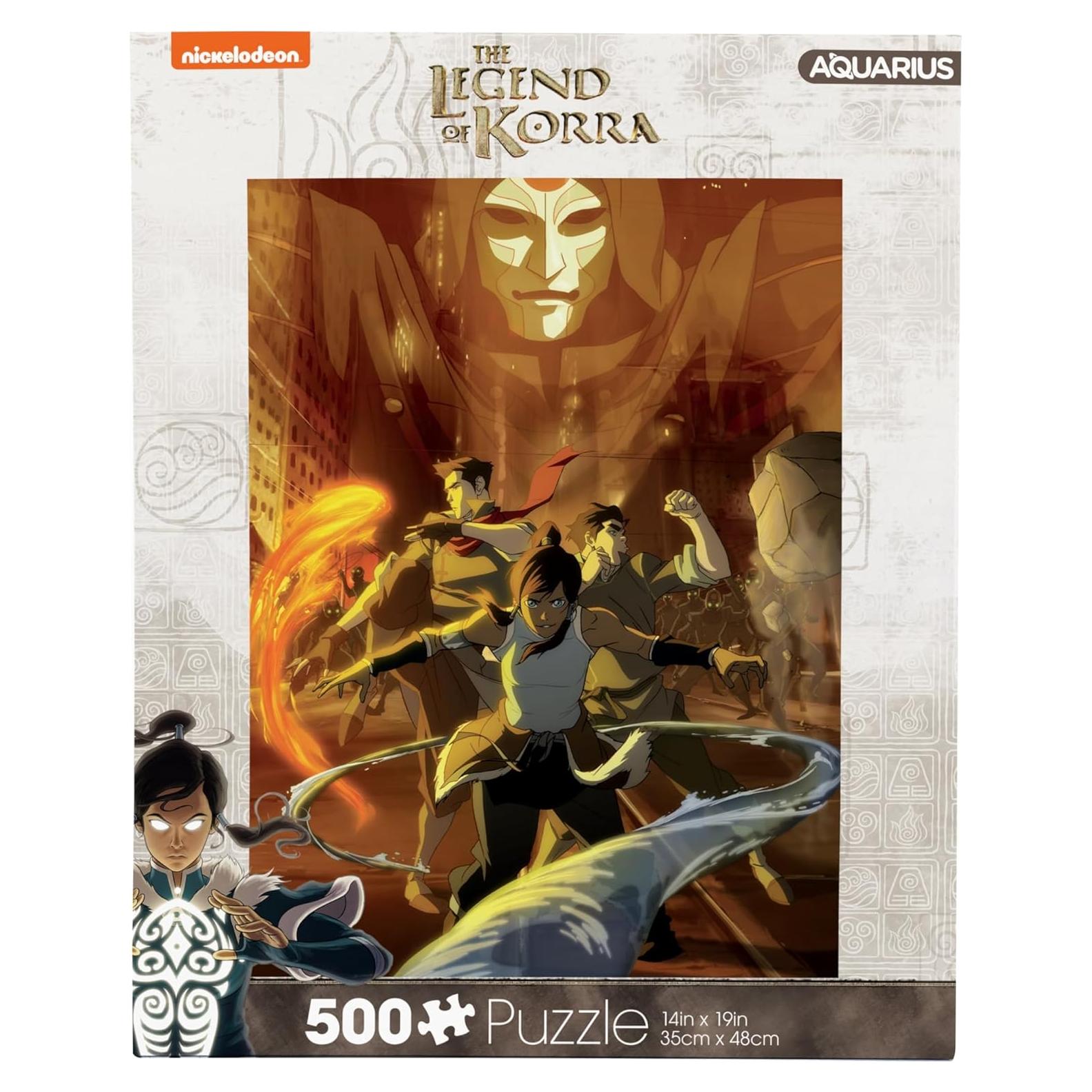 Rompecabezas 500 Piezas Leyenda de Korra AQUARIUS 35.5x48.3 cm