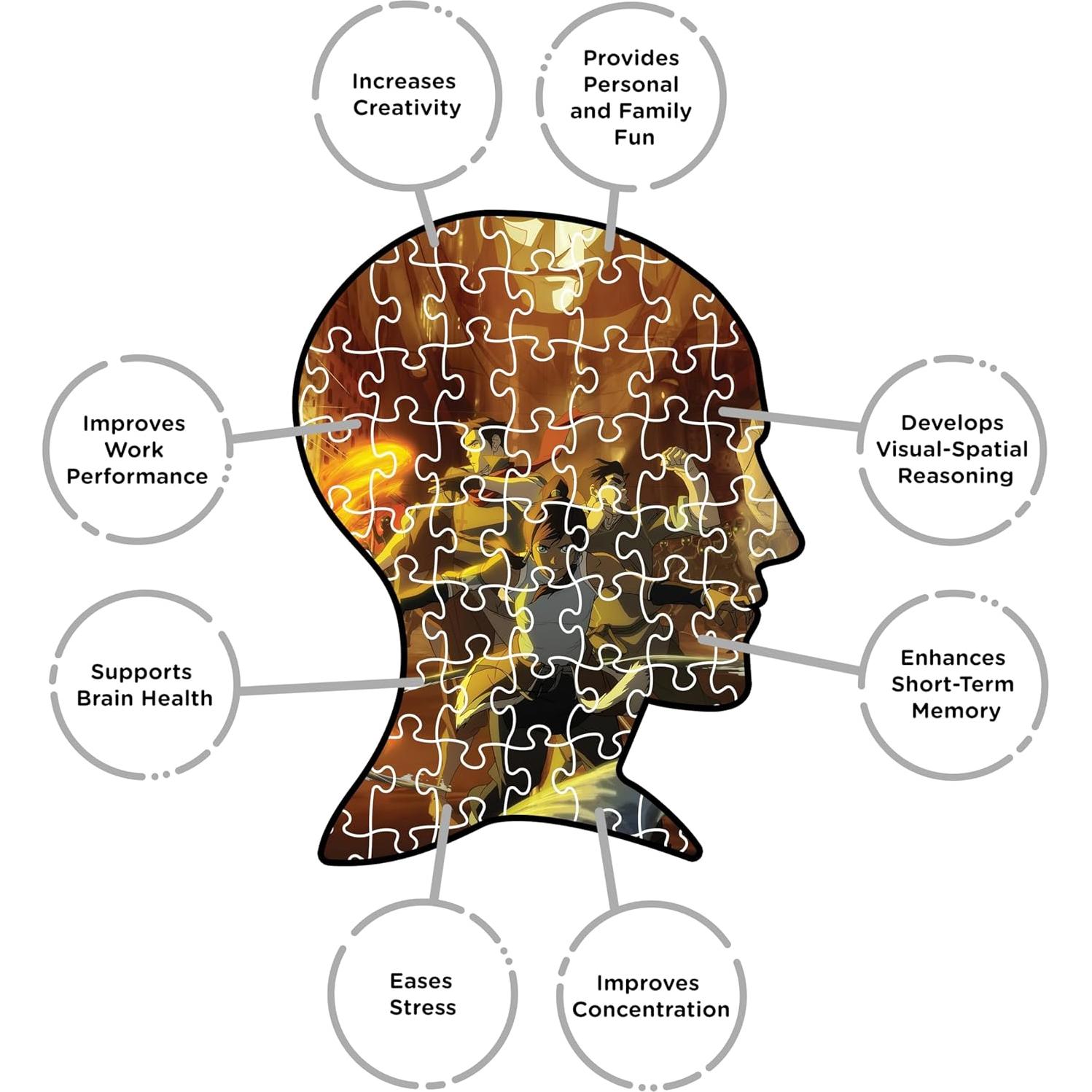 Rompecabezas 500 Piezas Leyenda de Korra AQUARIUS 35.5x48.3 cm