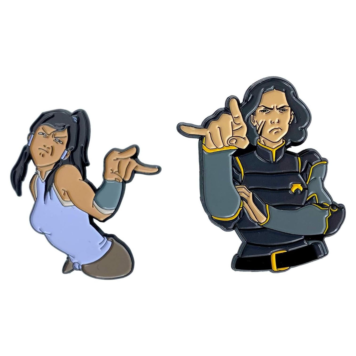 Conjunto de Pines La Leyenda de Korra - Lin y Korra