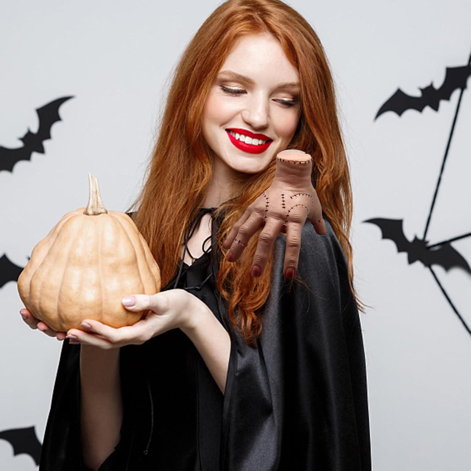 Prop Mano Miércoles Addams Cosplay Halloween 12.7cm