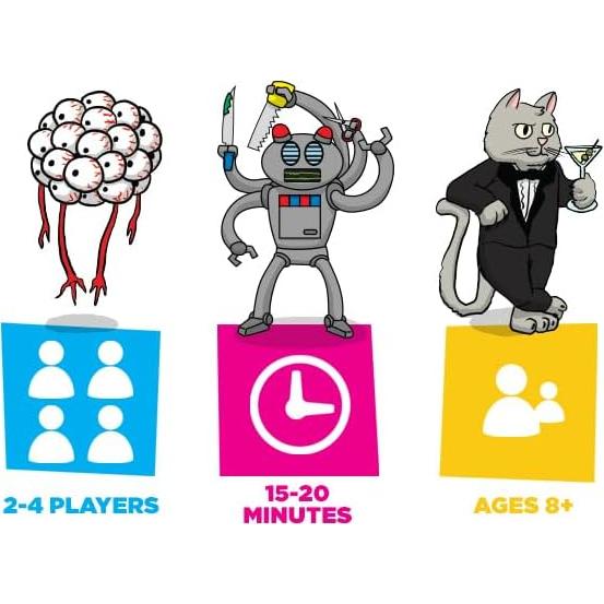 Juego de Cartas Mascotas vs Alienígenas Awkward Yeti 2-4 Jugadores