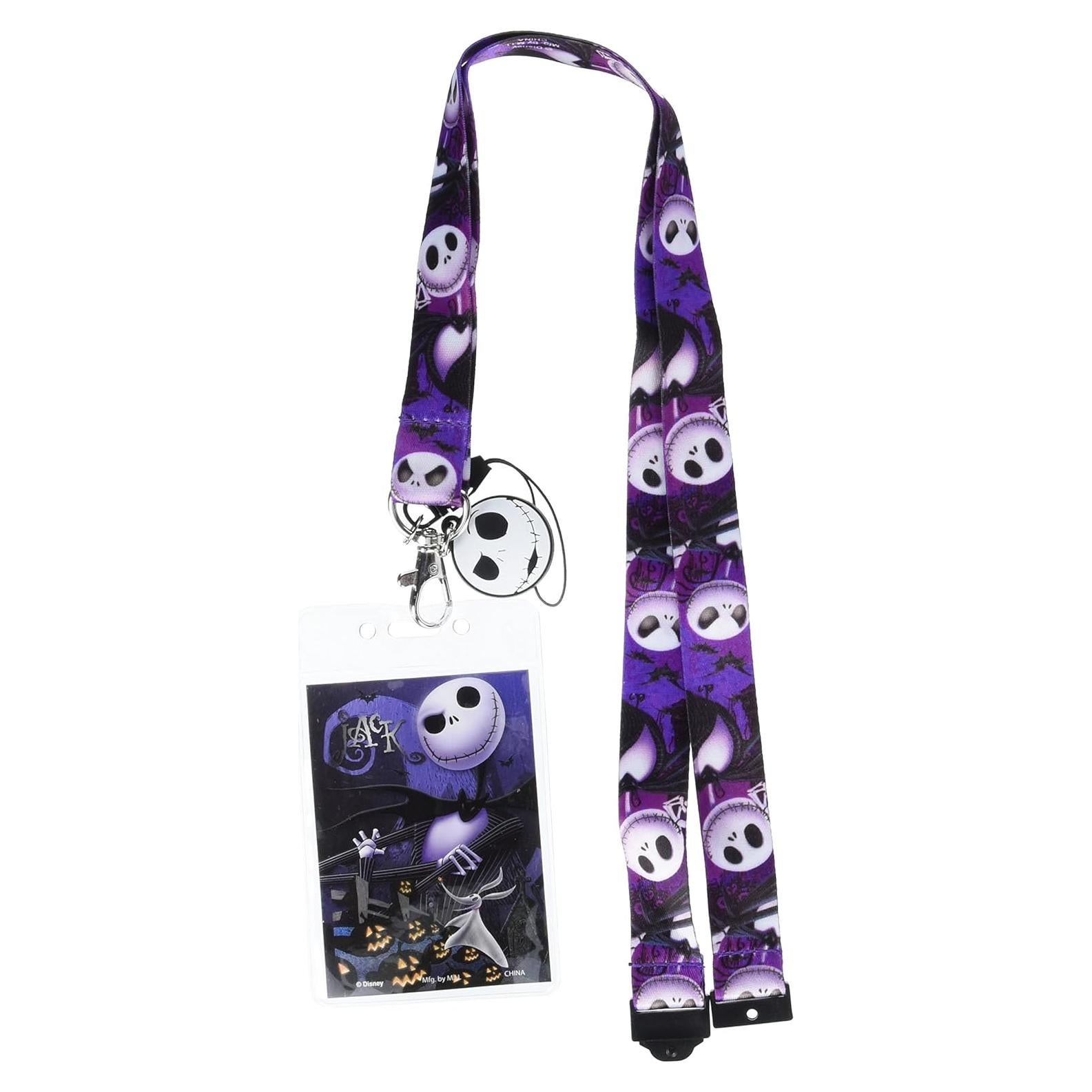 Lanyard Disney El extraño mundo de Jack con soporte para tarjetas